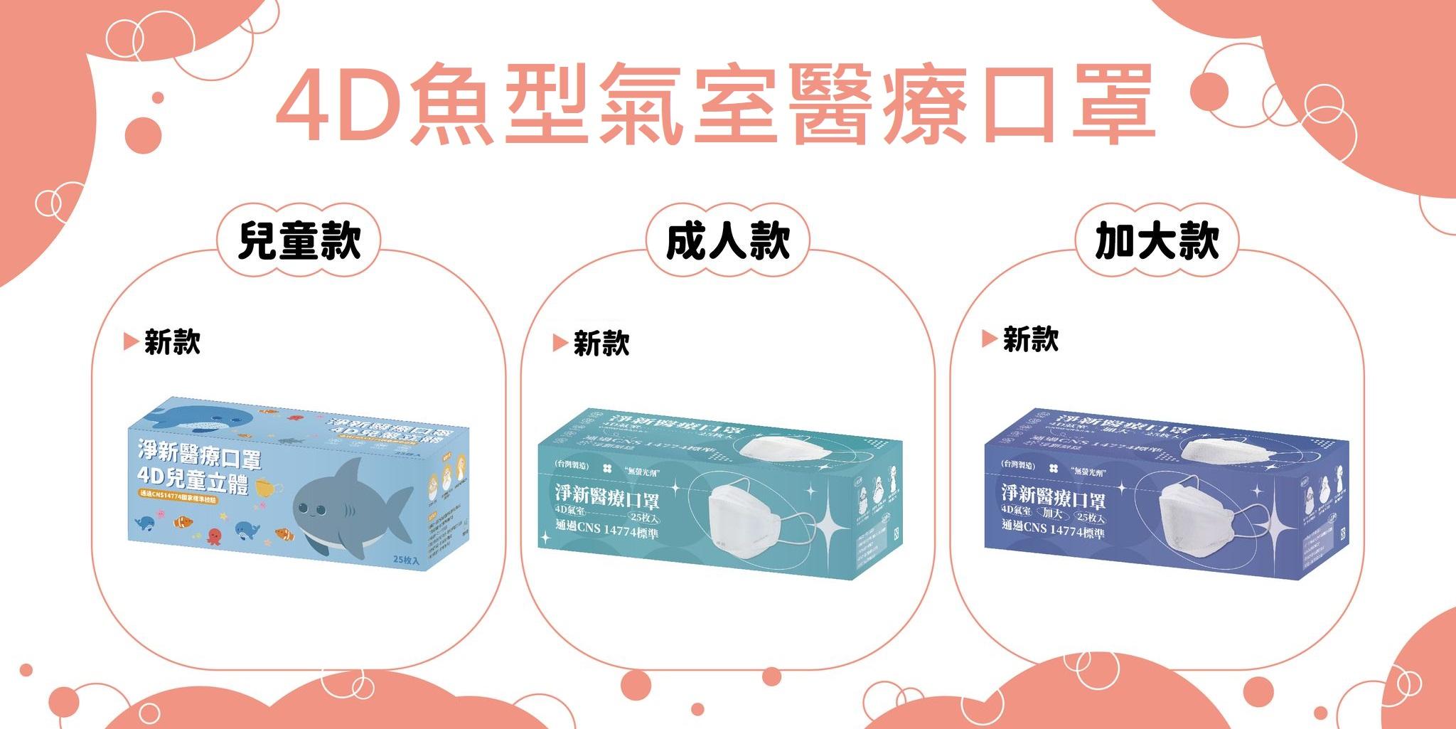 4D魚型氣室醫療口罩 - 精選商品