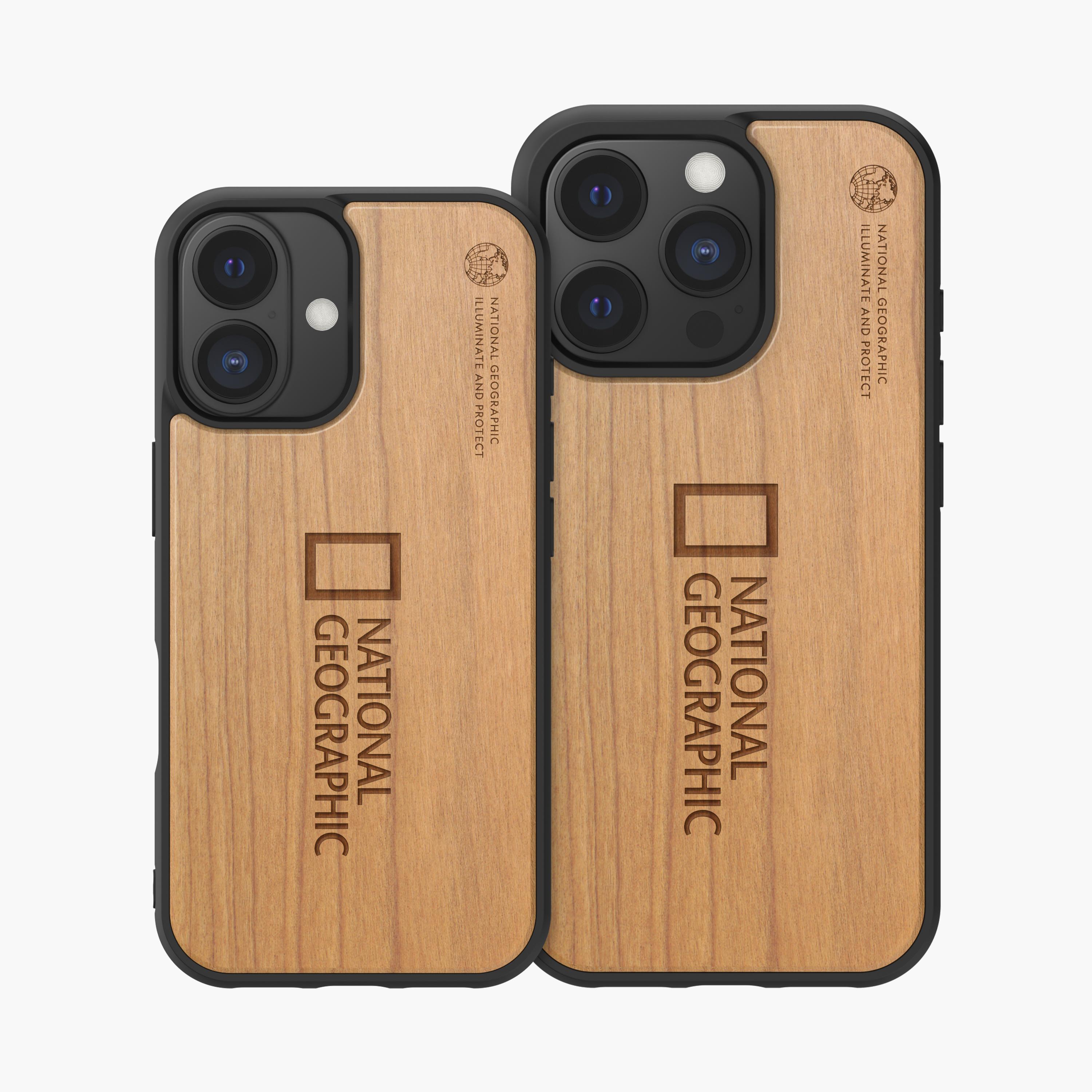 National Geographic 國家地理 Nature Wood 磁吸木質保護殼 MagSafe 磁吸手機殼 適用 iPhone 16 Pro