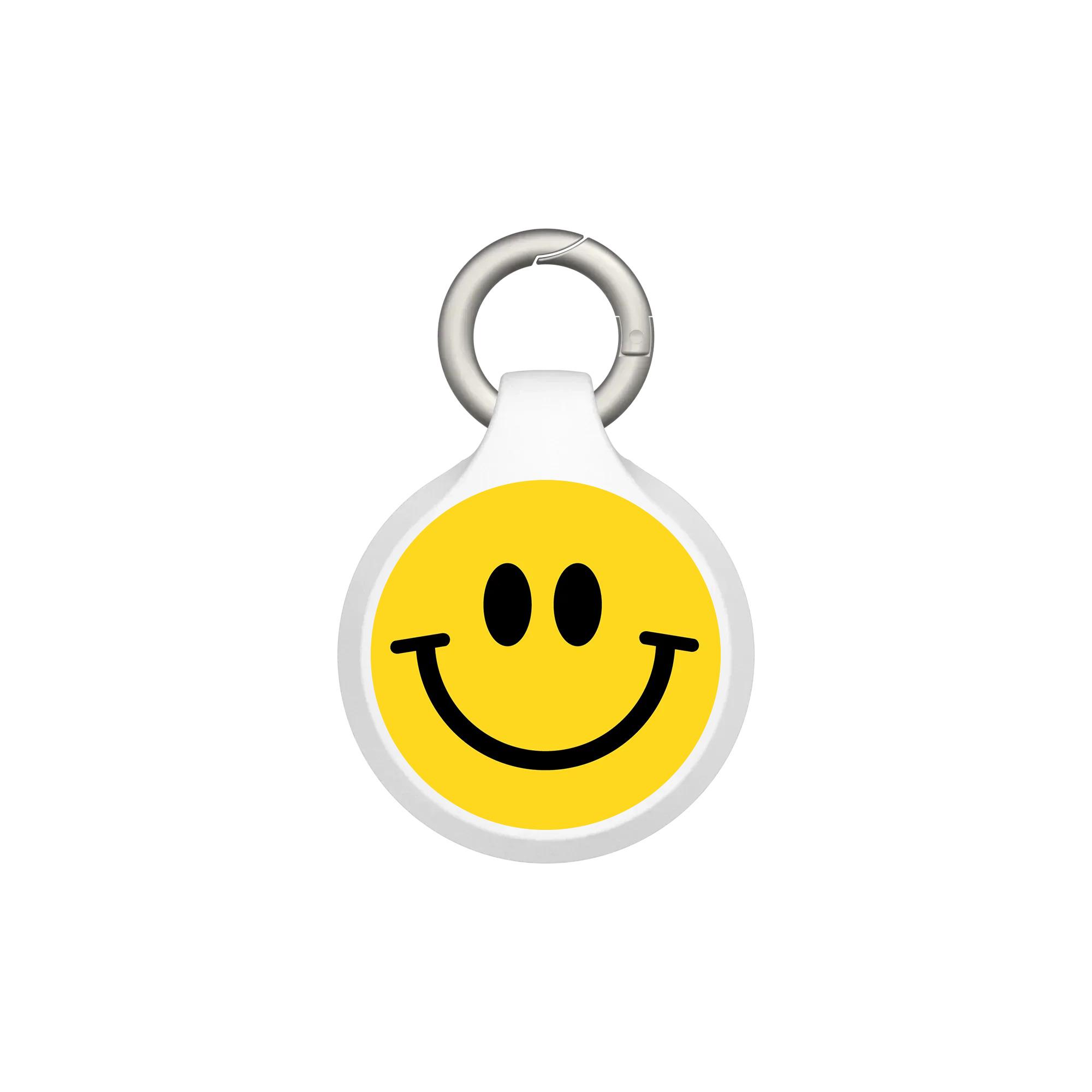 犀牛盾 Apple AirTag 保護殼 防丟保護套 附兩組掛環 【獨家設計款】 - 白色 - Smile