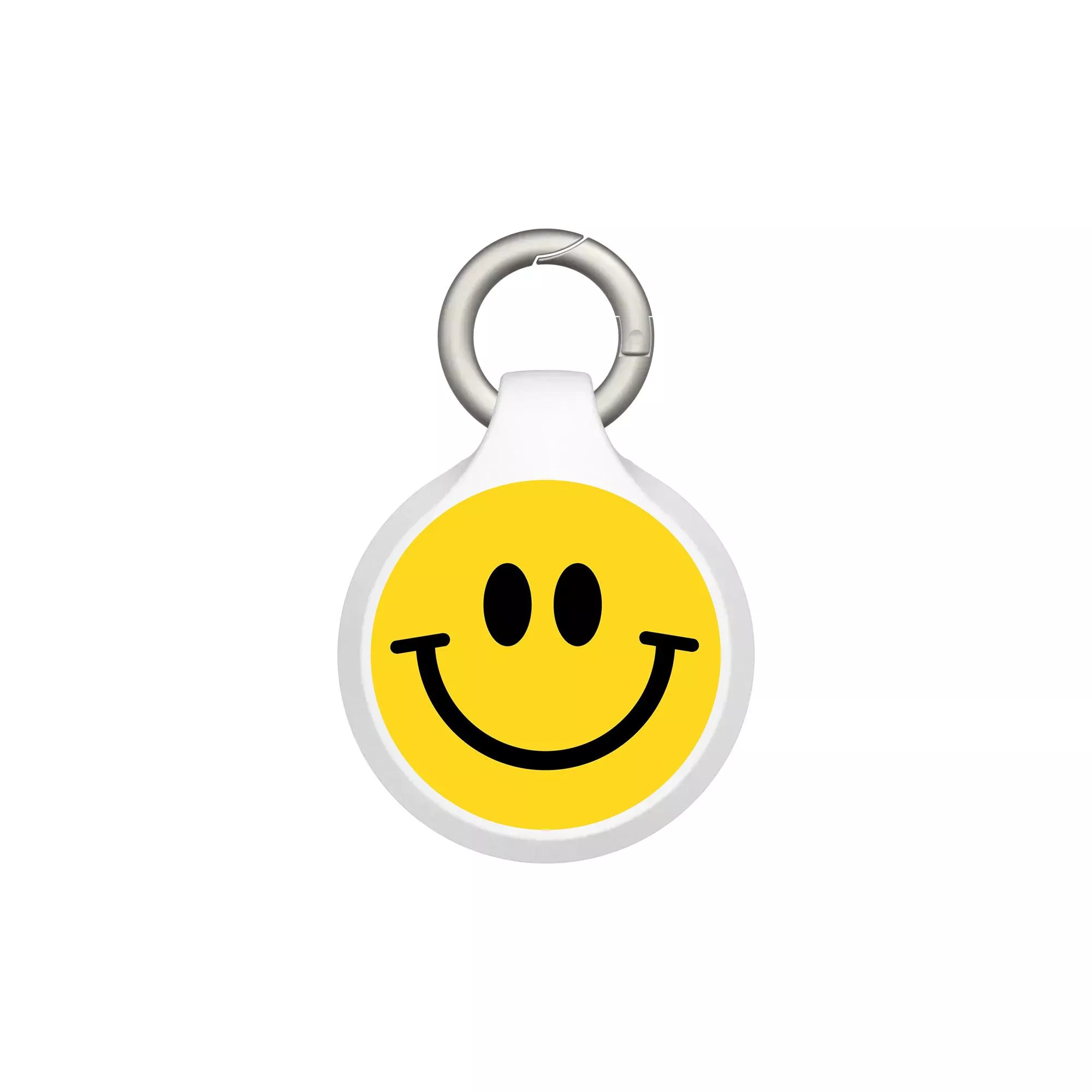 犀牛盾 Apple AirTag 保護殼 防丟保護套 附兩組掛環 【獨家設計款】 - 白色 - Smile
