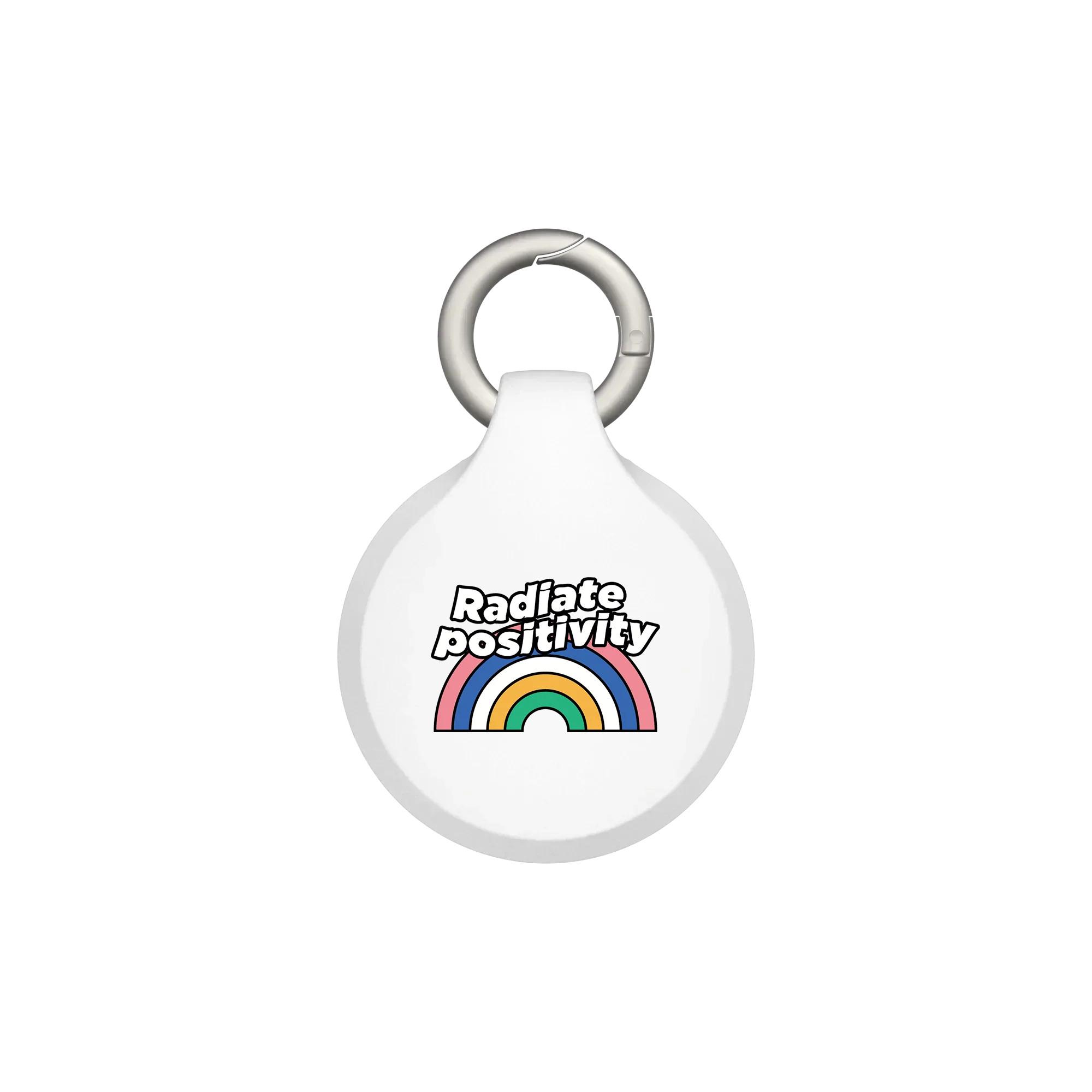 犀牛盾 Apple AirTag 保護殼 防丟保護套 附兩組掛環 【獨家設計款】 - 白色 - Rainbow 2