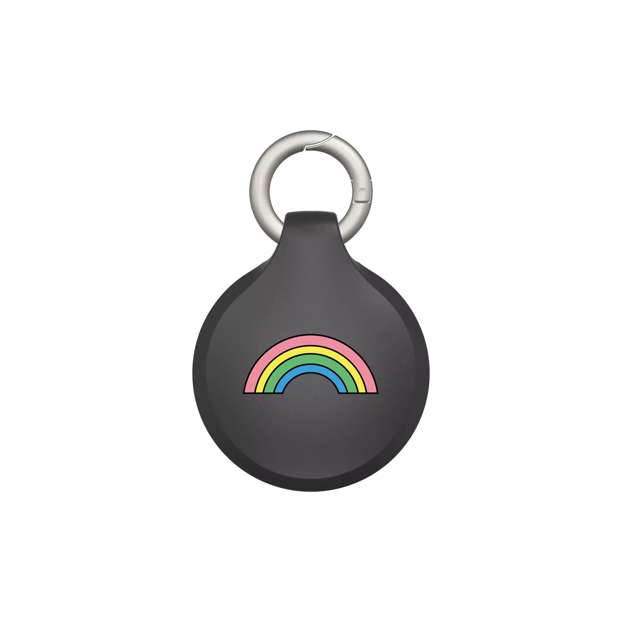 犀牛盾 Apple AirTag 保護殼 防丟保護套 附兩組掛環 【獨家設計款】 - 黑色 - Rainbow 1