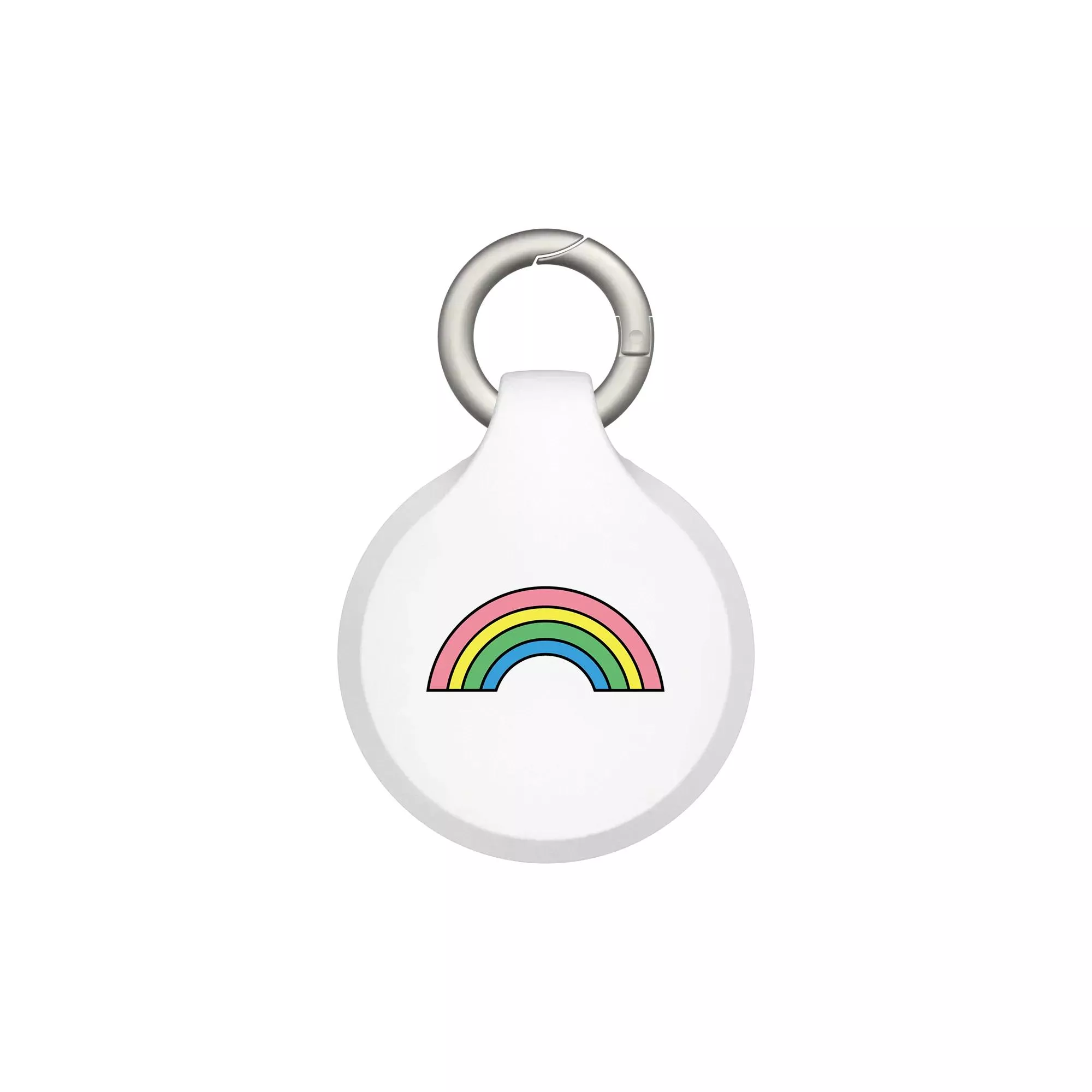 犀牛盾 Apple AirTag 保護殼 防丟保護套 附兩組掛環 【獨家設計款】 - 白色 - Rainbow 1