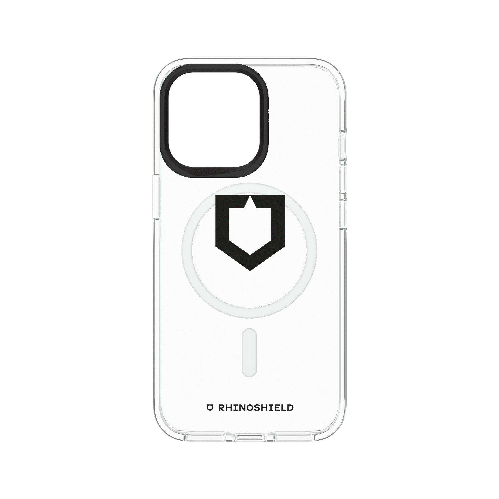 犀牛盾Clear (MagSafe 兼容)防摔背蓋手機殼 【獨家設計款】 - RhinoShield Logo (黑)