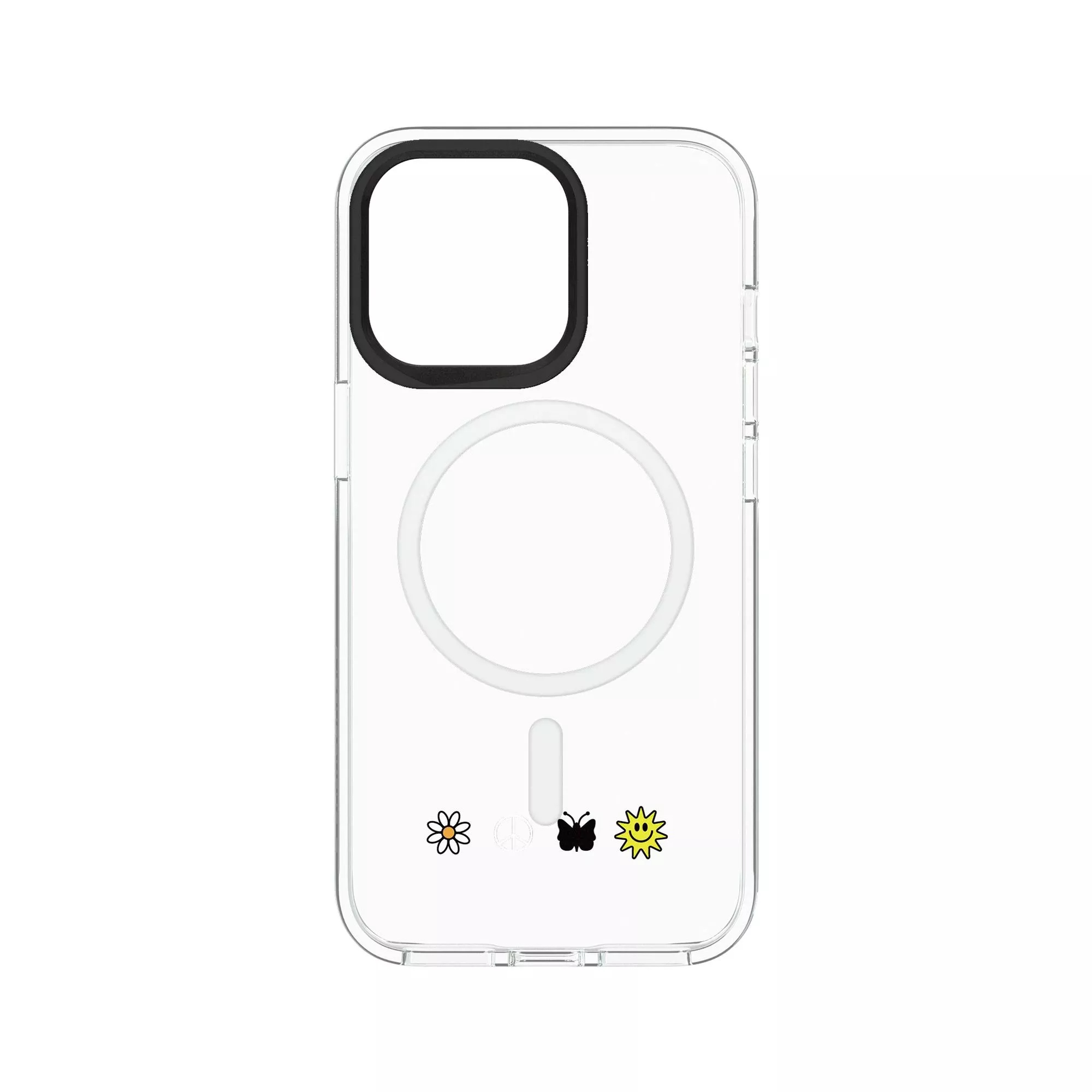 犀牛盾Clear (MagSafe 兼容)防摔背蓋手機殼 【獨家設計款】 - Peace & Smile