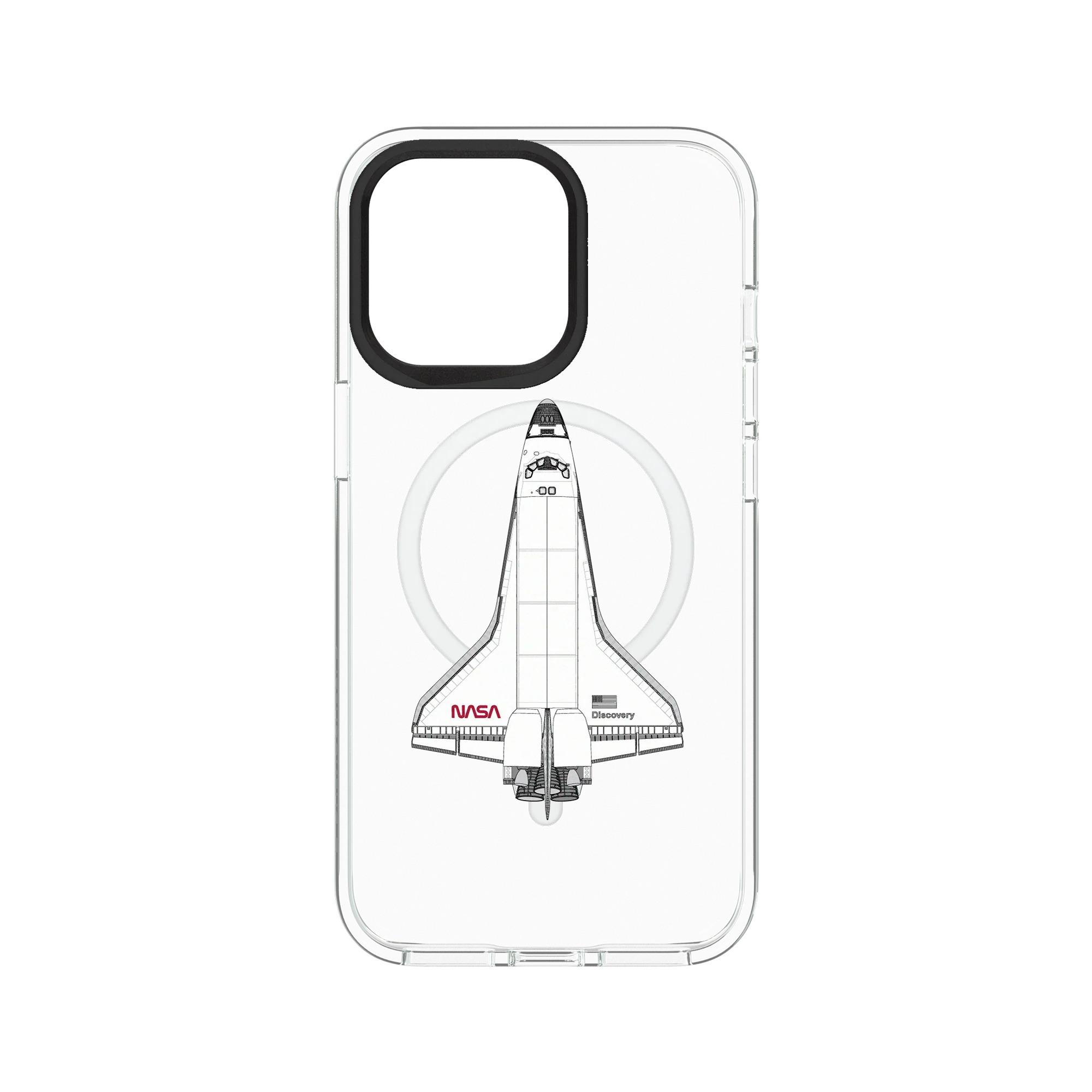 犀牛盾Clear (MagSafe 兼容)防摔背蓋手機殼 【獨家設計款】 - 太空梭1