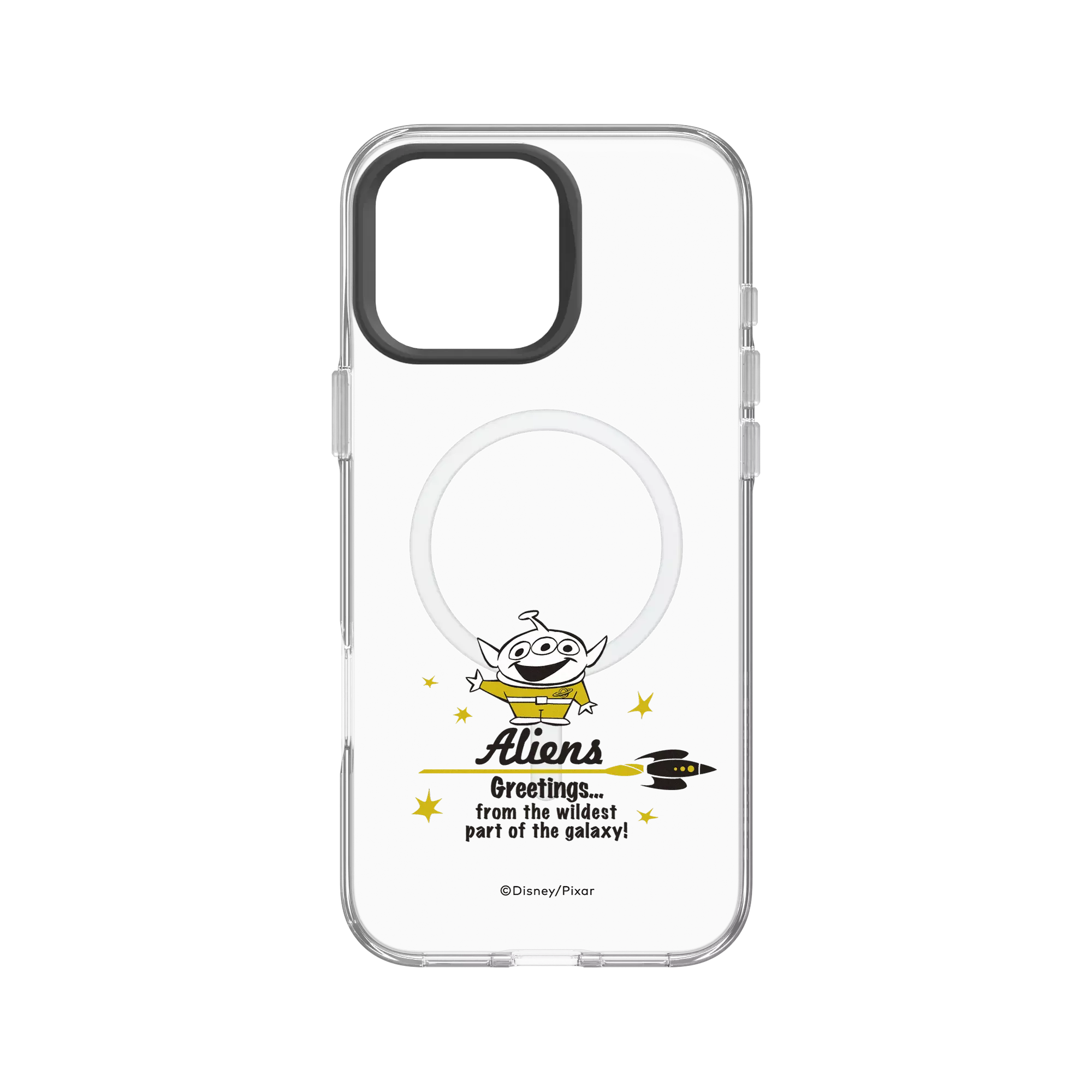 犀牛盾Clear (MagSafe 兼容)防摔背蓋手機殼 【聯名設計款】 - 迪士尼-玩具總動員 Toy Stroy - 火箭三眼怪-復古風