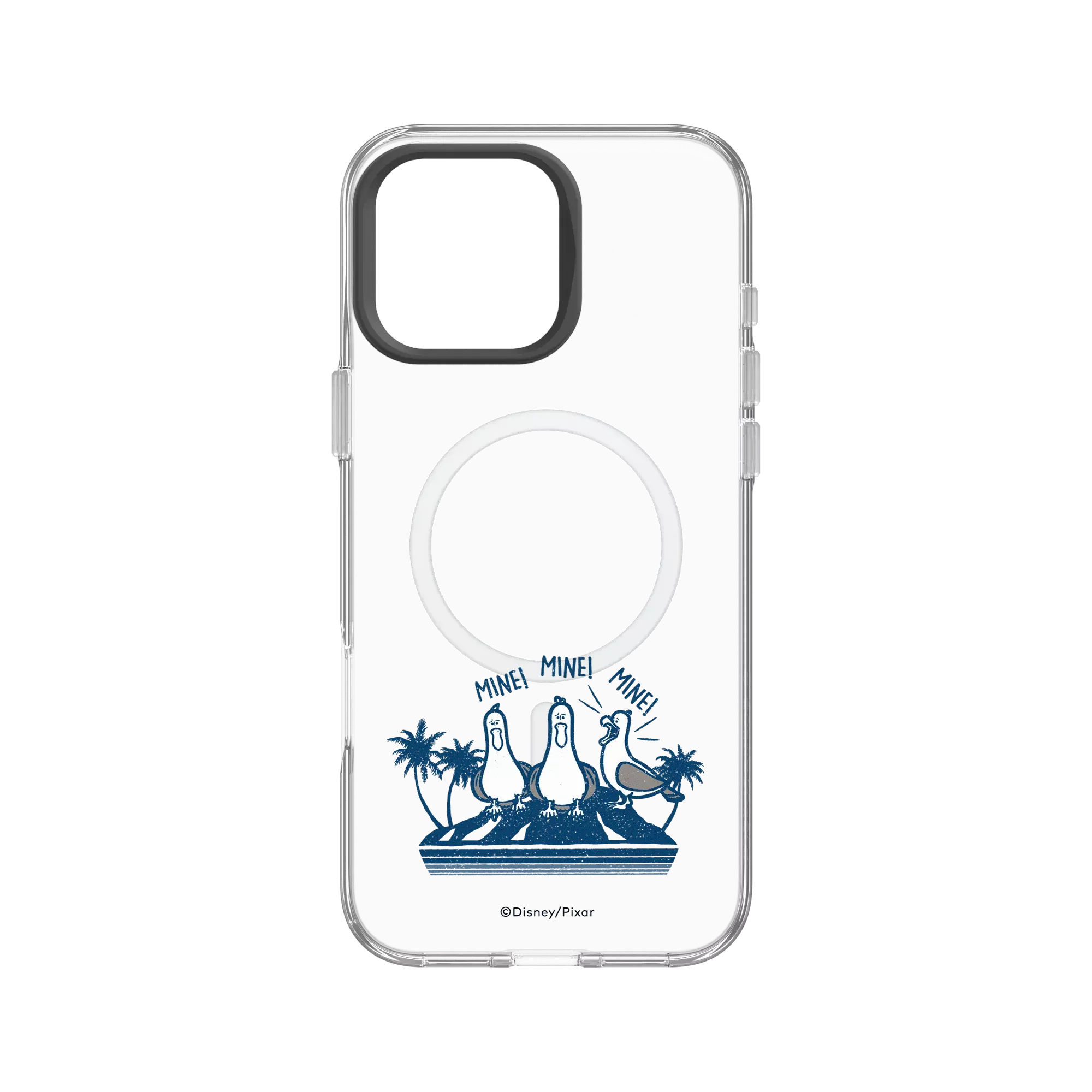 犀牛盾Clear (MagSafe 兼容)防摔背蓋手機殼 【聯名設計款】 - 迪士尼-皮克斯 PIXAR - 海底總動員-海鷗