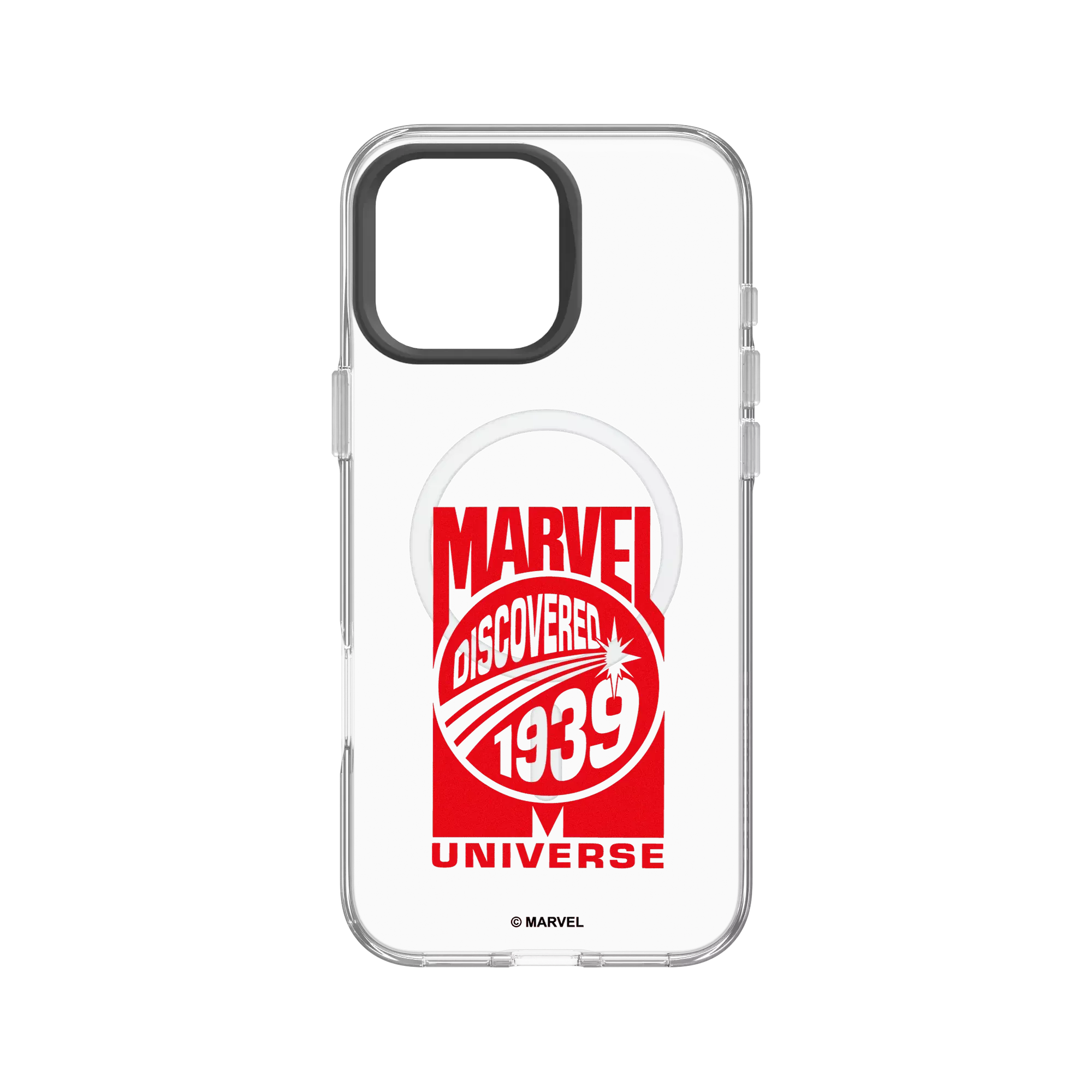 犀牛盾Clear (MagSafe 兼容)防摔背蓋手機殼 【聯名設計款】 - 迪士尼-漫威 Marvel - 漫威-復古宇宙標誌