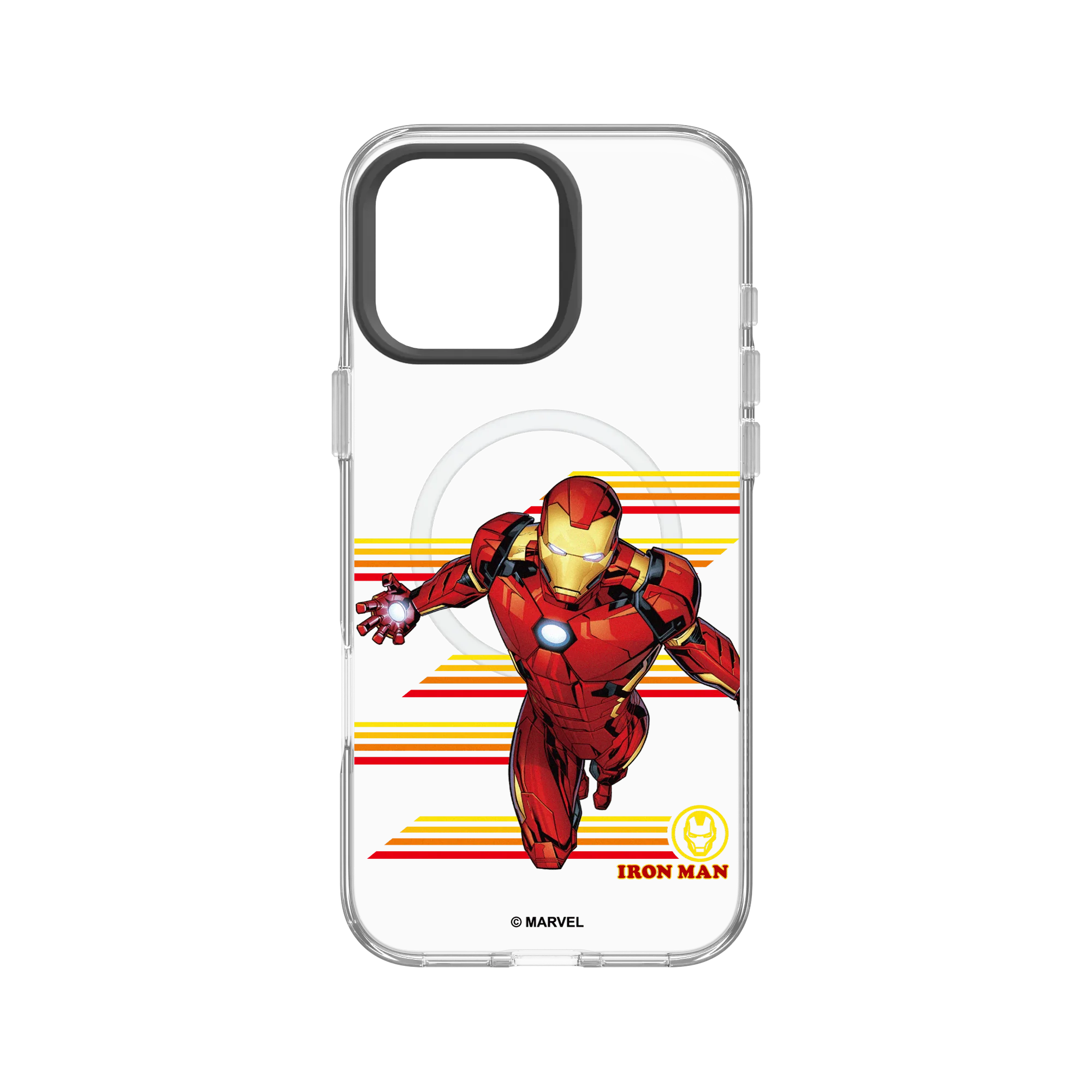 犀牛盾Clear (MagSafe 兼容)防摔背蓋手機殼 【聯名設計款】 - 迪士尼-漫威 Marvel - 鋼鐵人-準備出擊