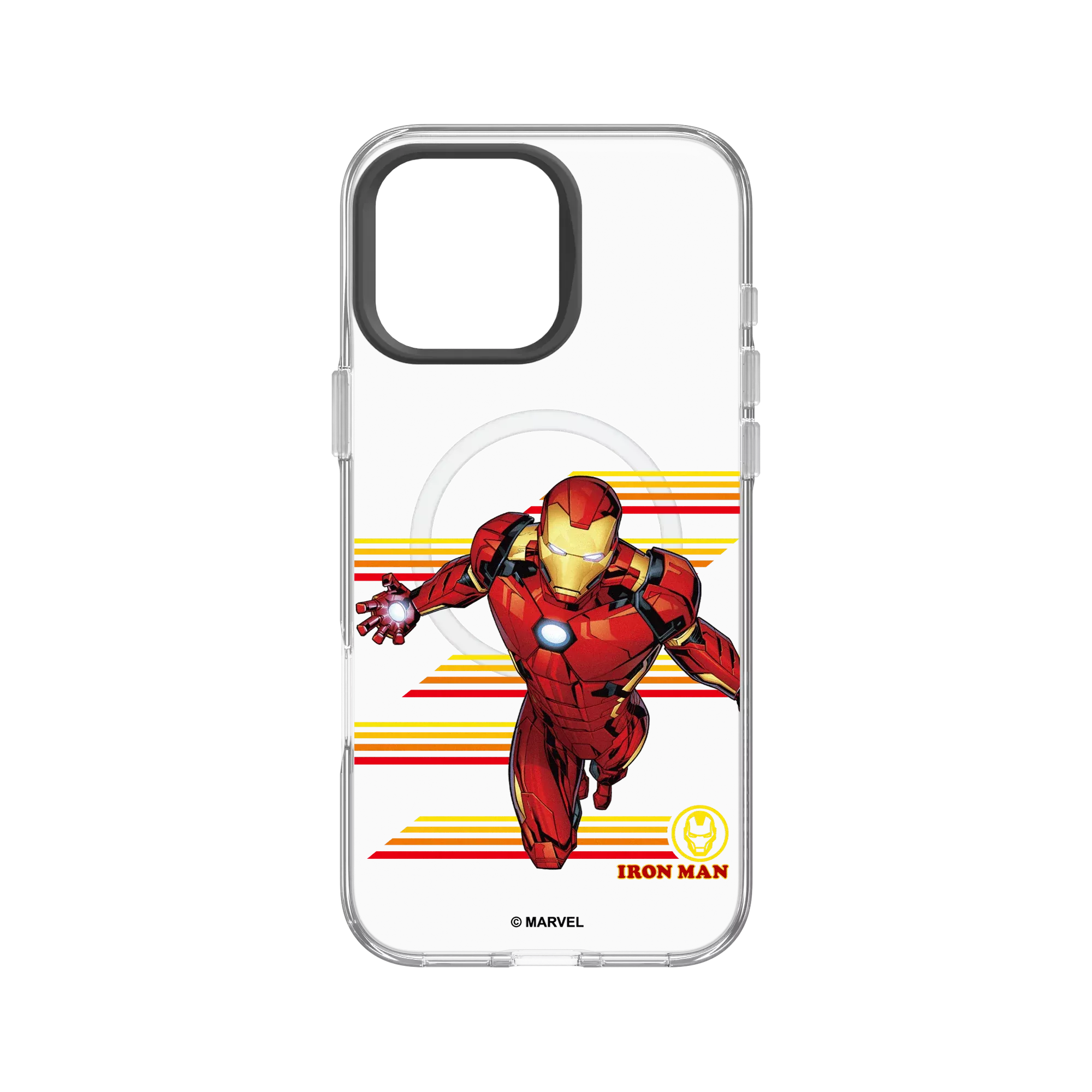 犀牛盾Clear (MagSafe 兼容)防摔背蓋手機殼 【聯名設計款】 - 迪士尼-漫威 Marvel - 鋼鐵人-準備出擊