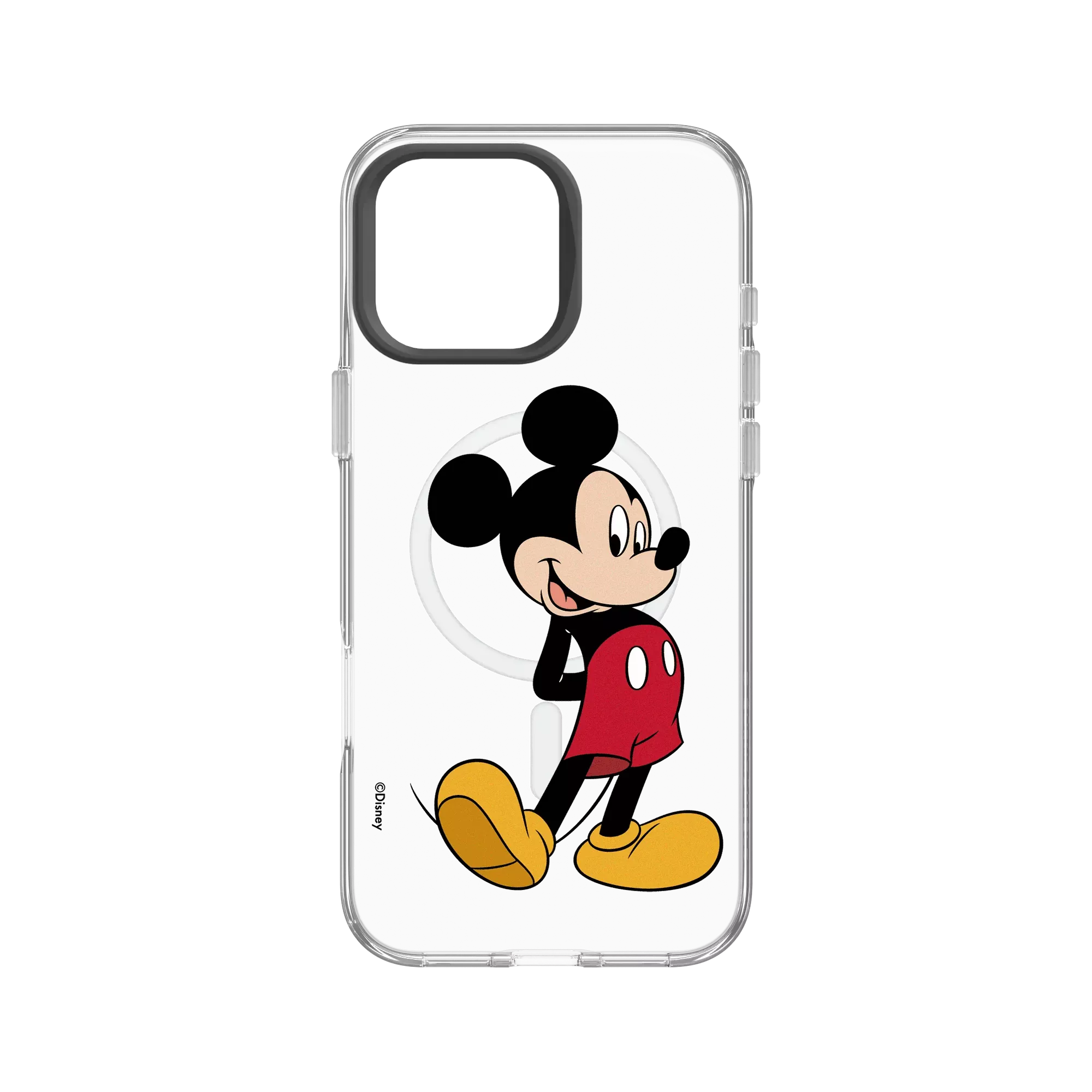 犀牛盾Clear (MagSafe 兼容)防摔背蓋手機殼 【聯名設計款】 - 迪士尼-米奇 Mickey - 來！米奇站好