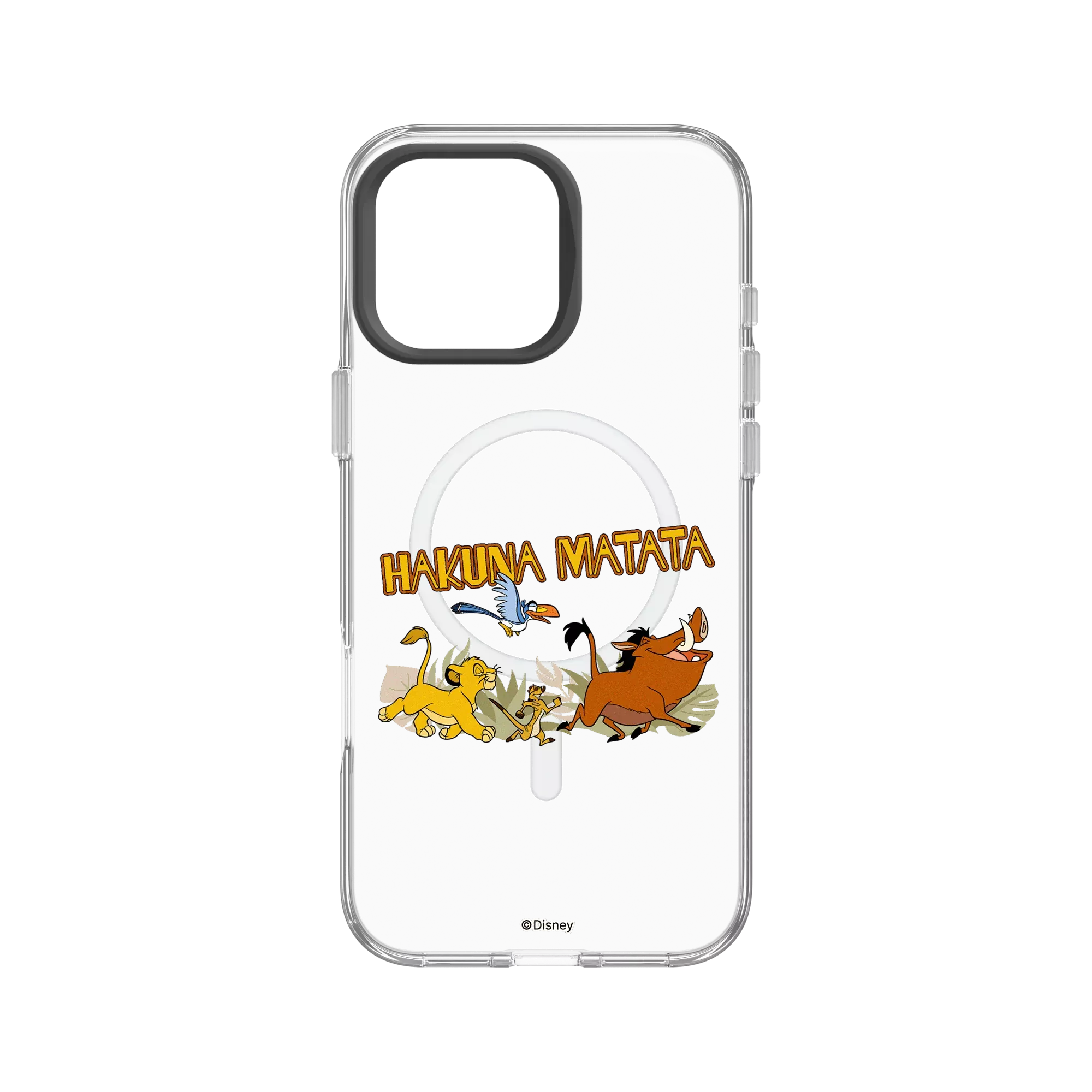 犀牛盾Clear (MagSafe 兼容)防摔背蓋手機殼 【聯名設計款】 - Disney - Lion King 迪士尼-獅子王 - 辛巴&丁滿&彭彭-「Hakuna Matata!」