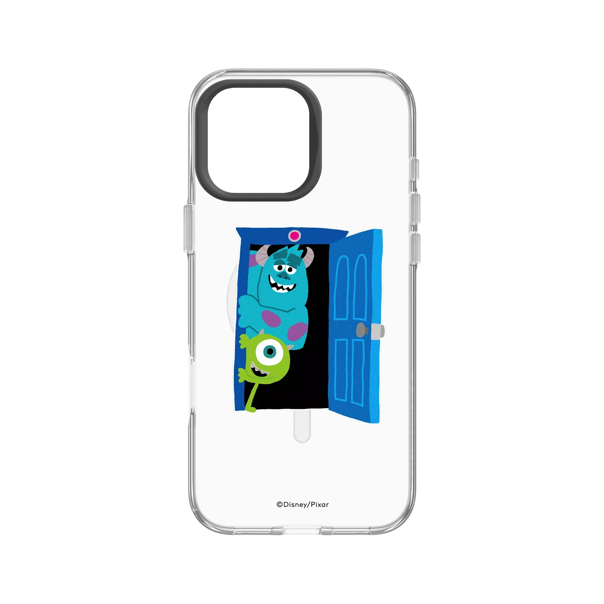犀牛盾Clear (MagSafe 兼容)防摔背蓋手機殼 【聯名設計款】 - 迪士尼-皮克斯 PIXAR - Knock! 怪獸電力公司