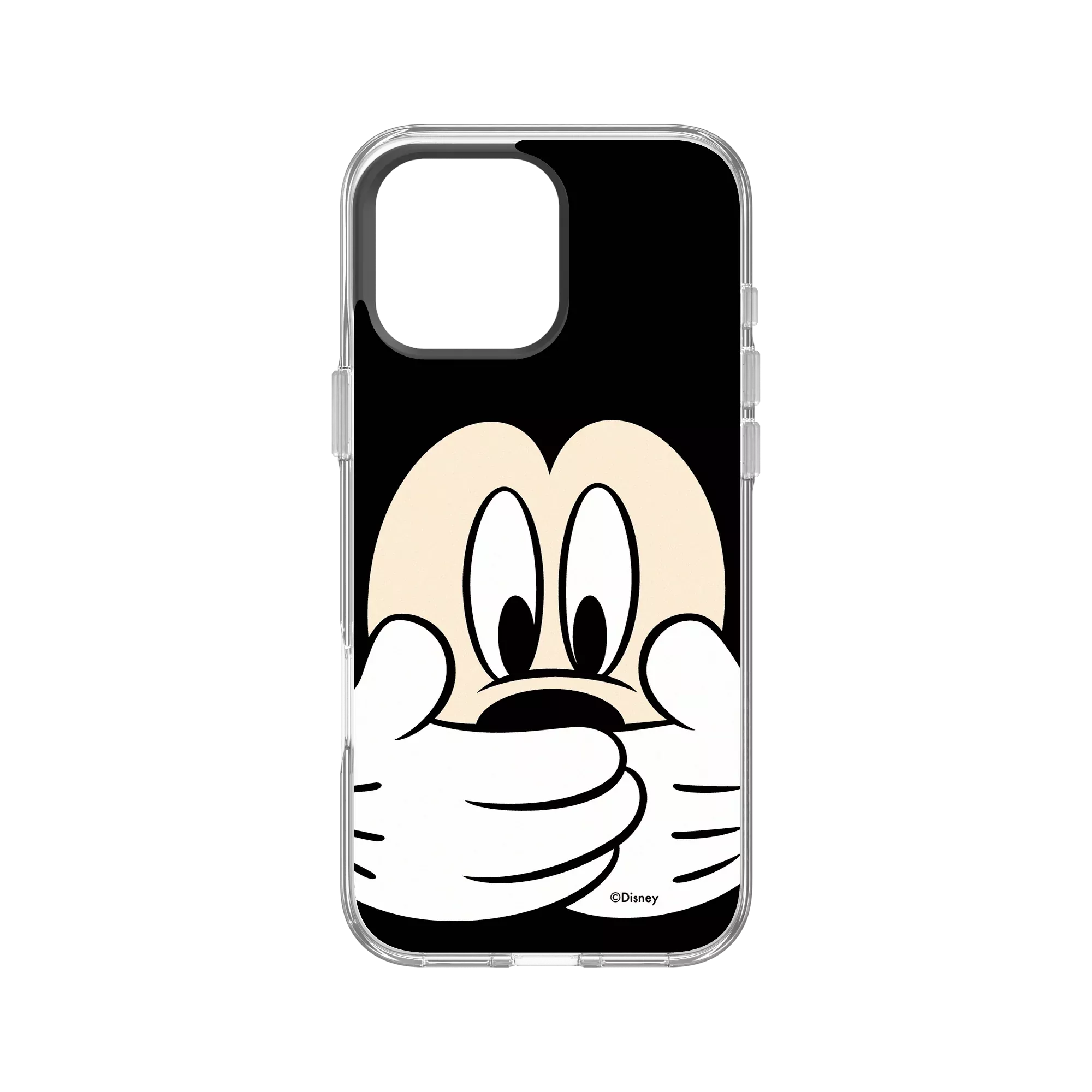 犀牛盾Clear (MagSafe 兼容)防摔背蓋手機殼 【聯名設計款】 - 迪士尼-米奇 Mickey - 米奇摀嘴