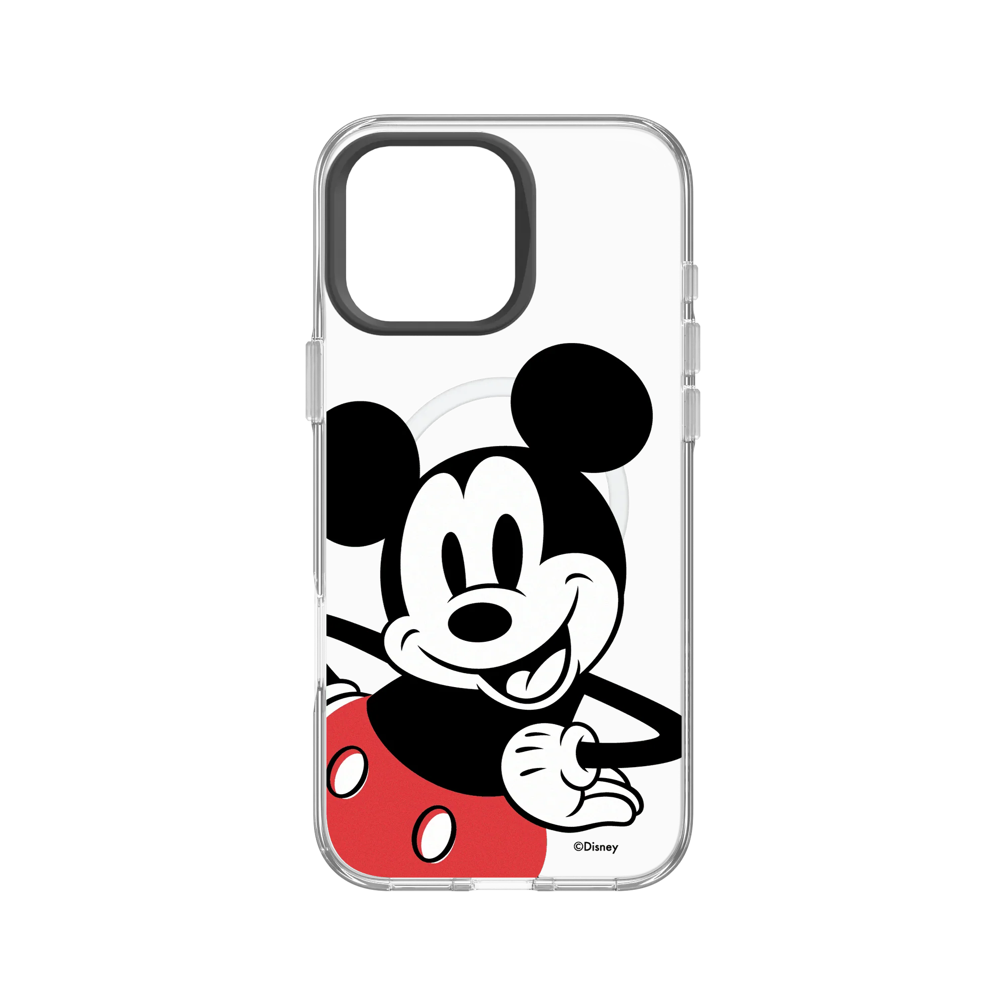 犀牛盾Clear (MagSafe 兼容)防摔背蓋手機殼 【聯名設計款】 - 迪士尼-米奇 Mickey - Look at the camera-米奇