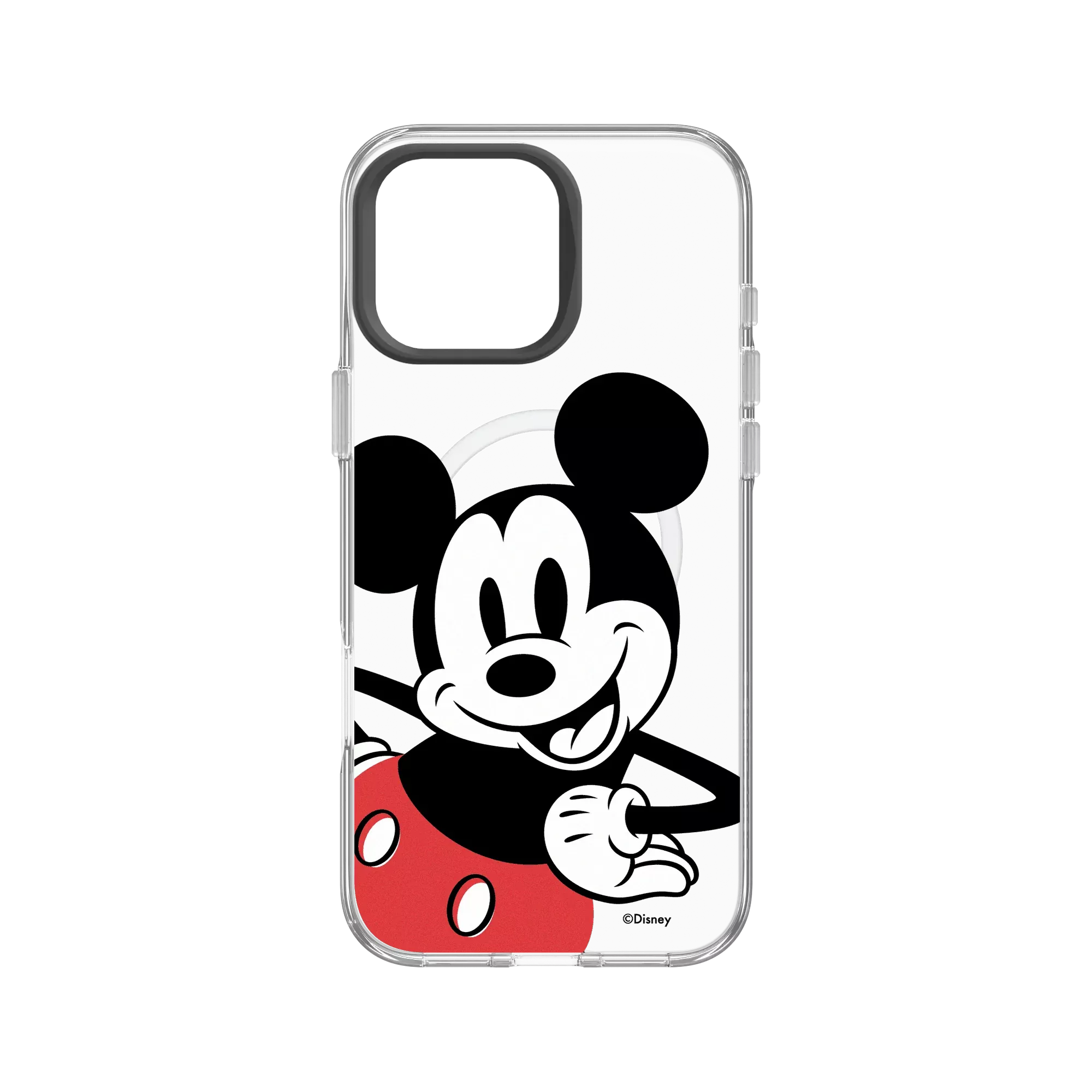 犀牛盾Clear (MagSafe 兼容)防摔背蓋手機殼 【聯名設計款】 - 迪士尼-米奇 Mickey - Look at the camera-米奇