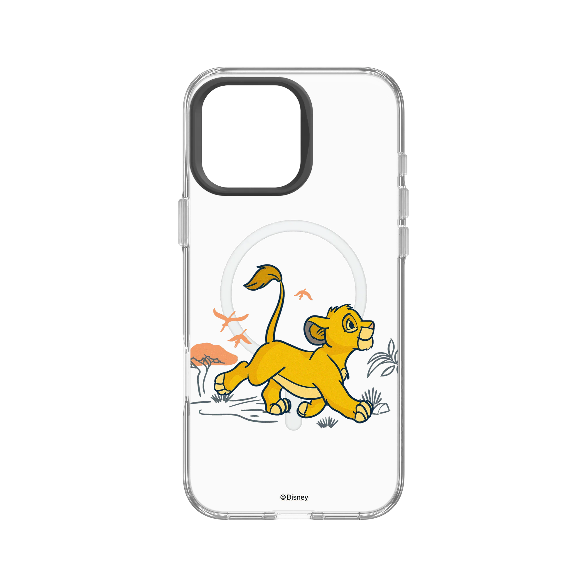 犀牛盾Clear (MagSafe 兼容)防摔背蓋手機殼 【聯名設計款】 - Disney - Lion King 迪士尼-獅子王 - 辛巴成長中