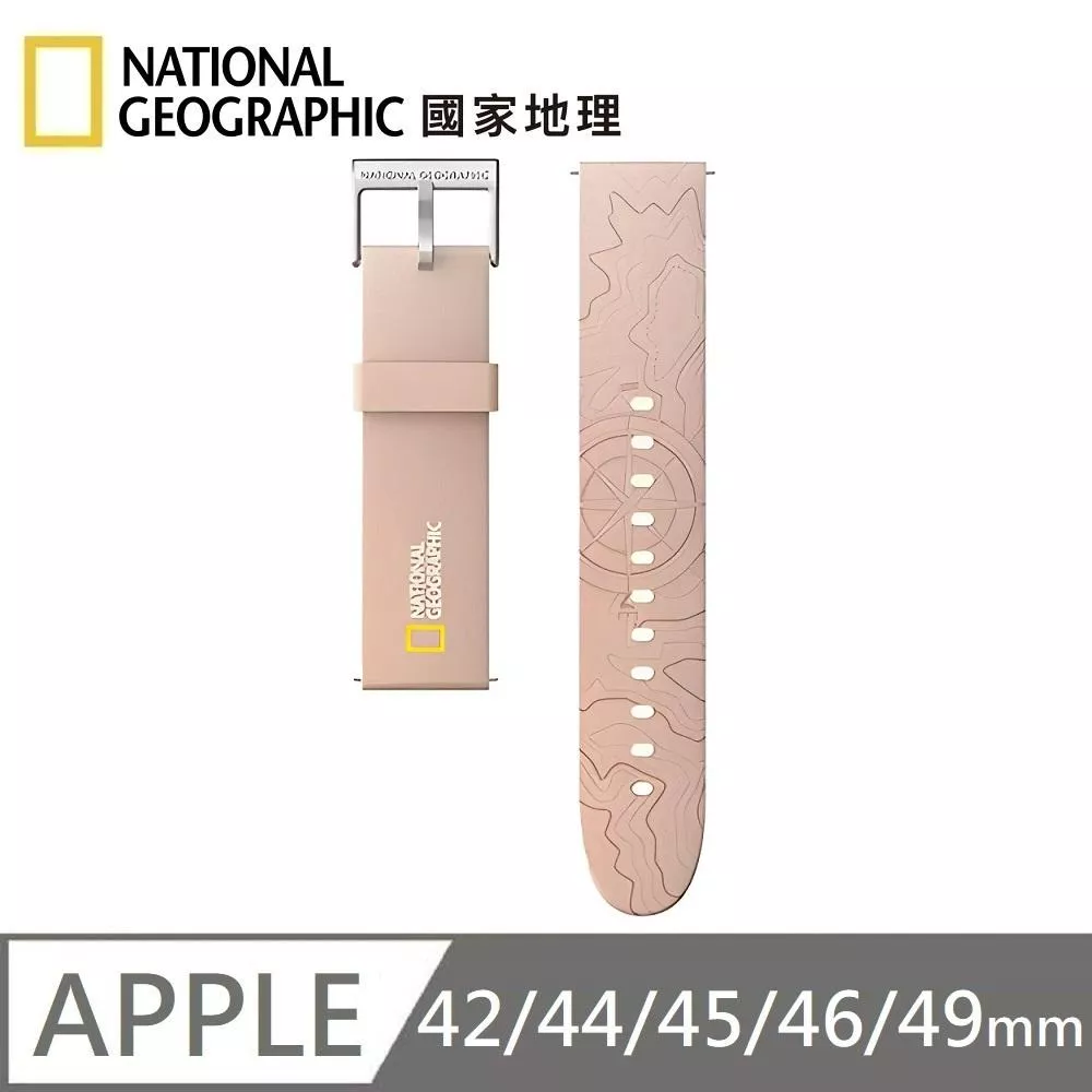 National Geographic 國家地理 Smart Apple Watch Strap 矽膠錶帶 適用 Apple Watch 42/44/45/46/49mm - 粉色