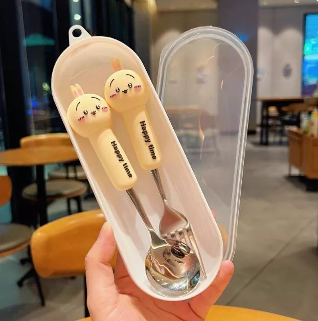 可愛吉伊卡哇304不鏽鋼餐具(四件超值組-含運)