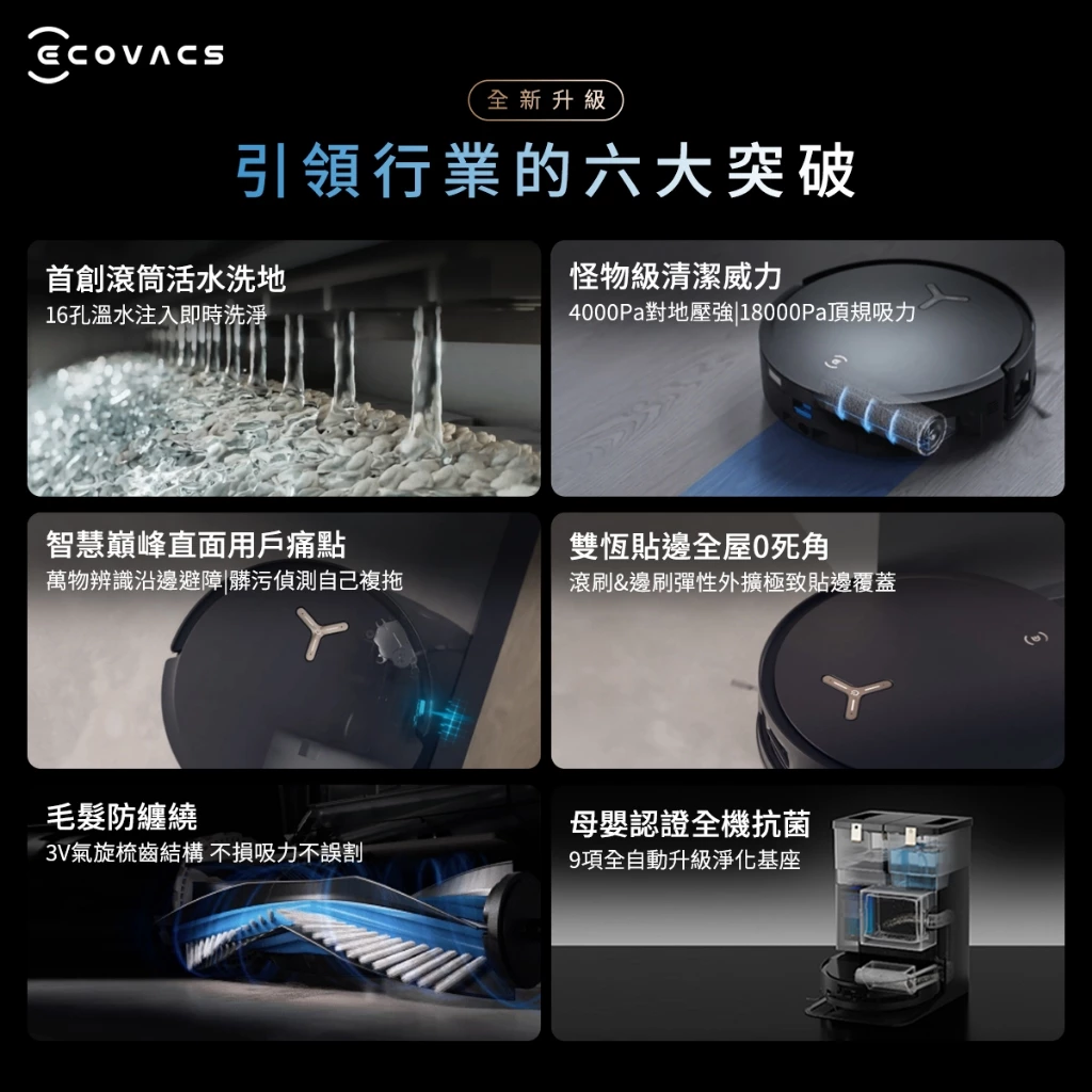 ECOVACS  DEEBOT X8 PRO OMNI滾筒活洗旗艦掃拖機器人