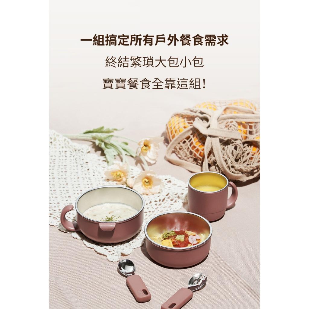【MOTHER-K】Hug 外出豪華不鏽鋼餐具多件組 副食品盒 便當盒