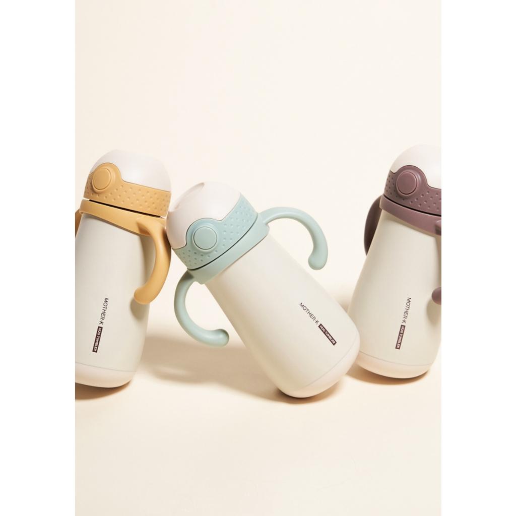 韓國MOTHER-K 頂級不鏽鋼保溫/保冷學習杯350ml