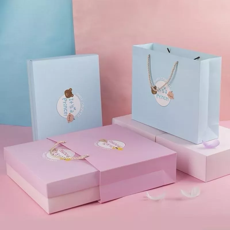 baby growth款藍色王子粉色公主禮盒 禮物盒 彌月禮盒包裝材料