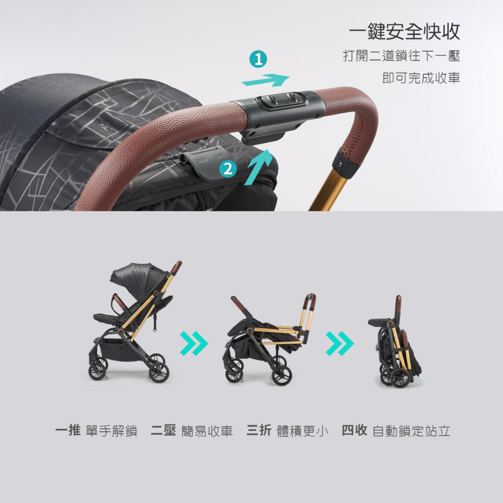 酷咕鴨幻黑‧旋轉雙向手推車
