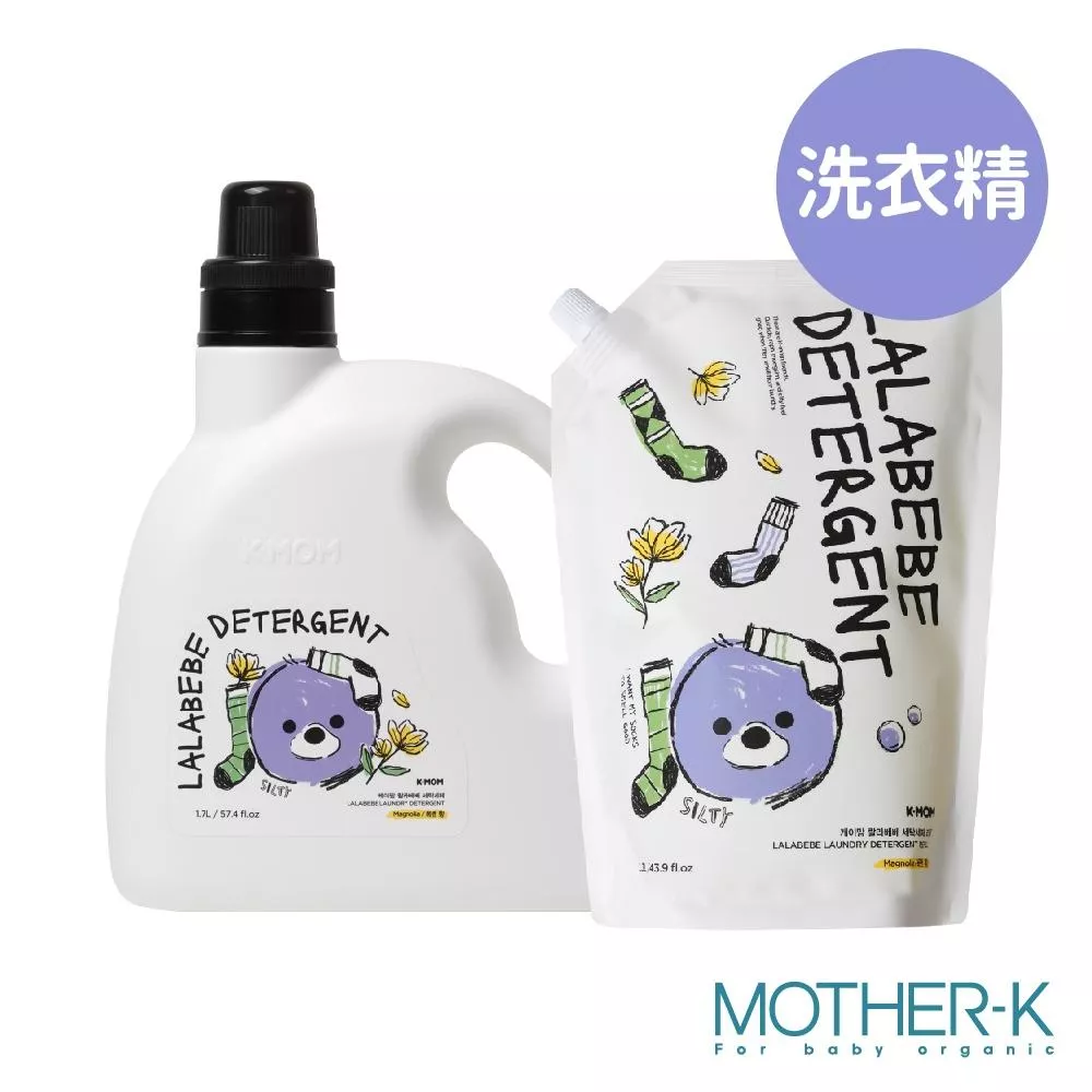 韓國MOTHER-K LALABEBE 草本抗敏極淨洗衣精1700ml/1300ml