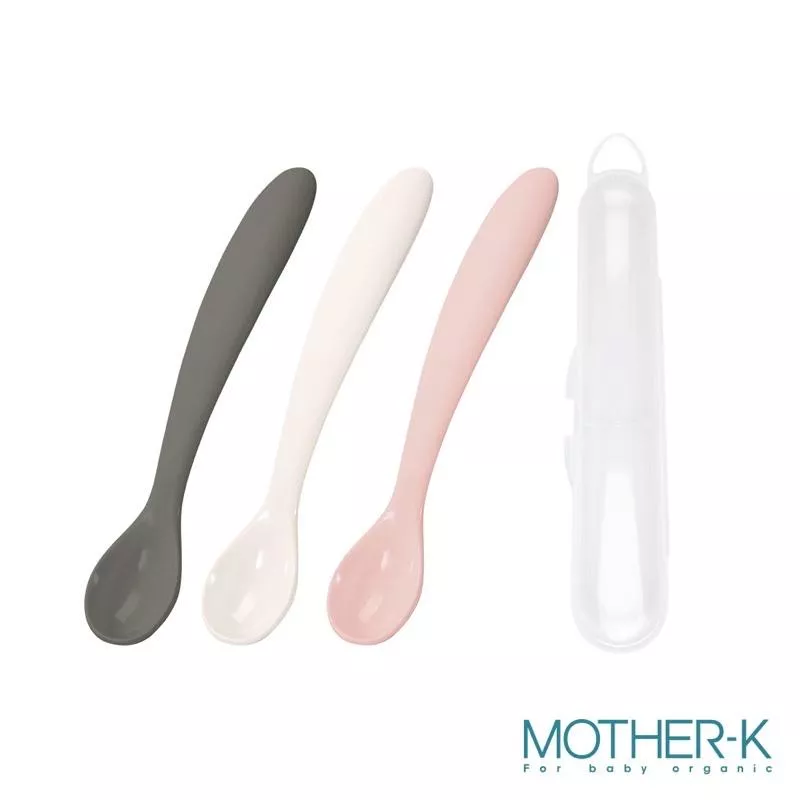 【MOTHER-K】鉑金矽膠湯匙附攜帶盒