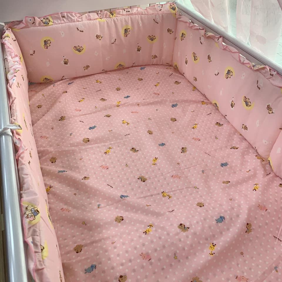 【台灣製造】嬰兒純棉防撞床圍 嬰兒床圍/中床/大床