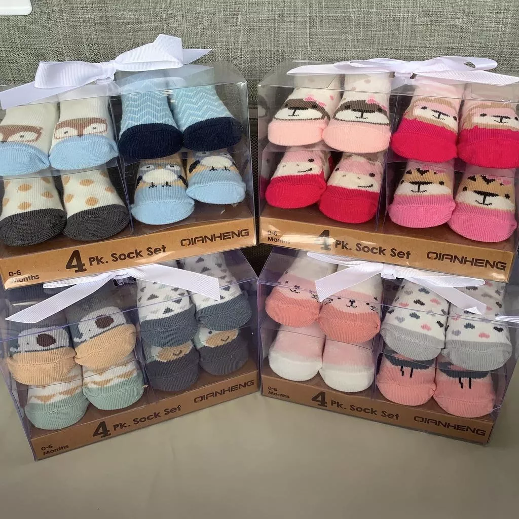 全棉卡通寶寶兒童禮盒襪