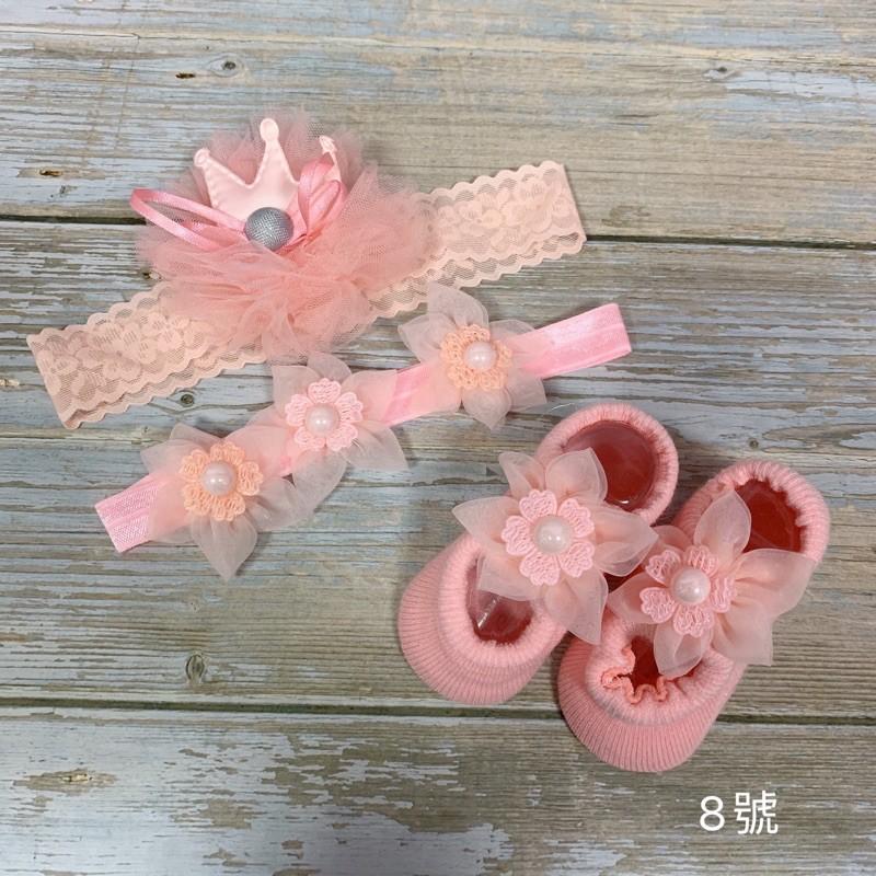 兒童髮帶襪子套裝禮盒 YA1332