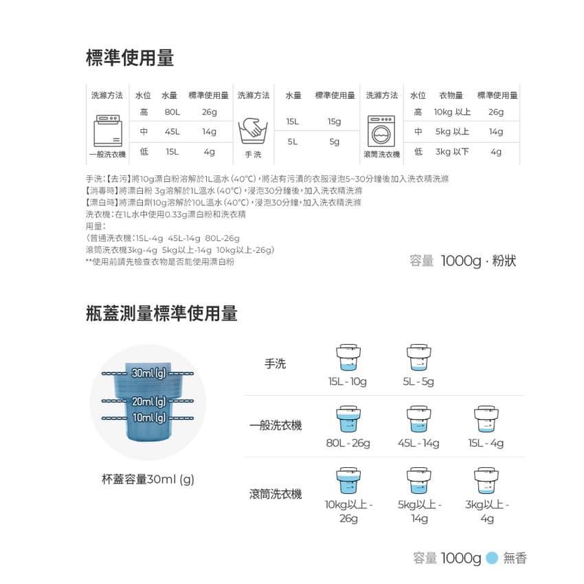 韓國MOTHER-K DIA純粹氧系潔白粉1000g