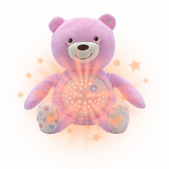 Chicco 彩虹投射甜蜜晚安熊 音樂玩偶