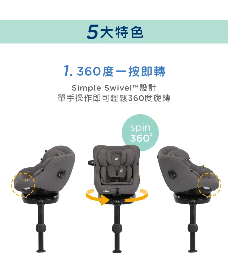 joie i-Pivot™ 360 0-4歲旋轉型汽座