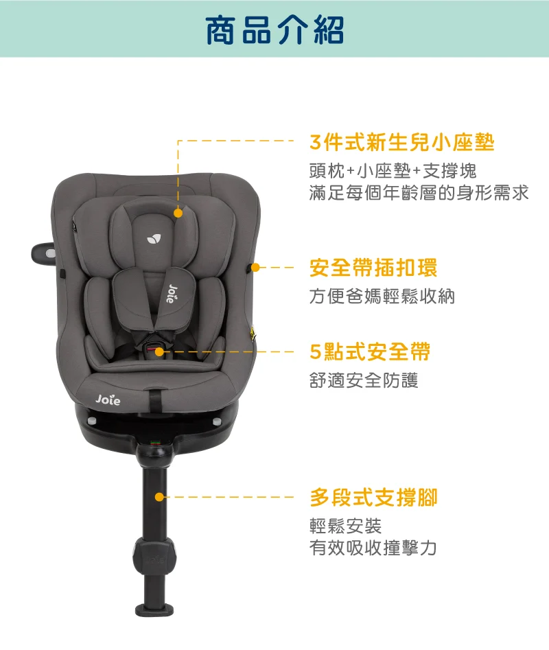 joie i-Pivot™ 360 0-4歲旋轉型汽座