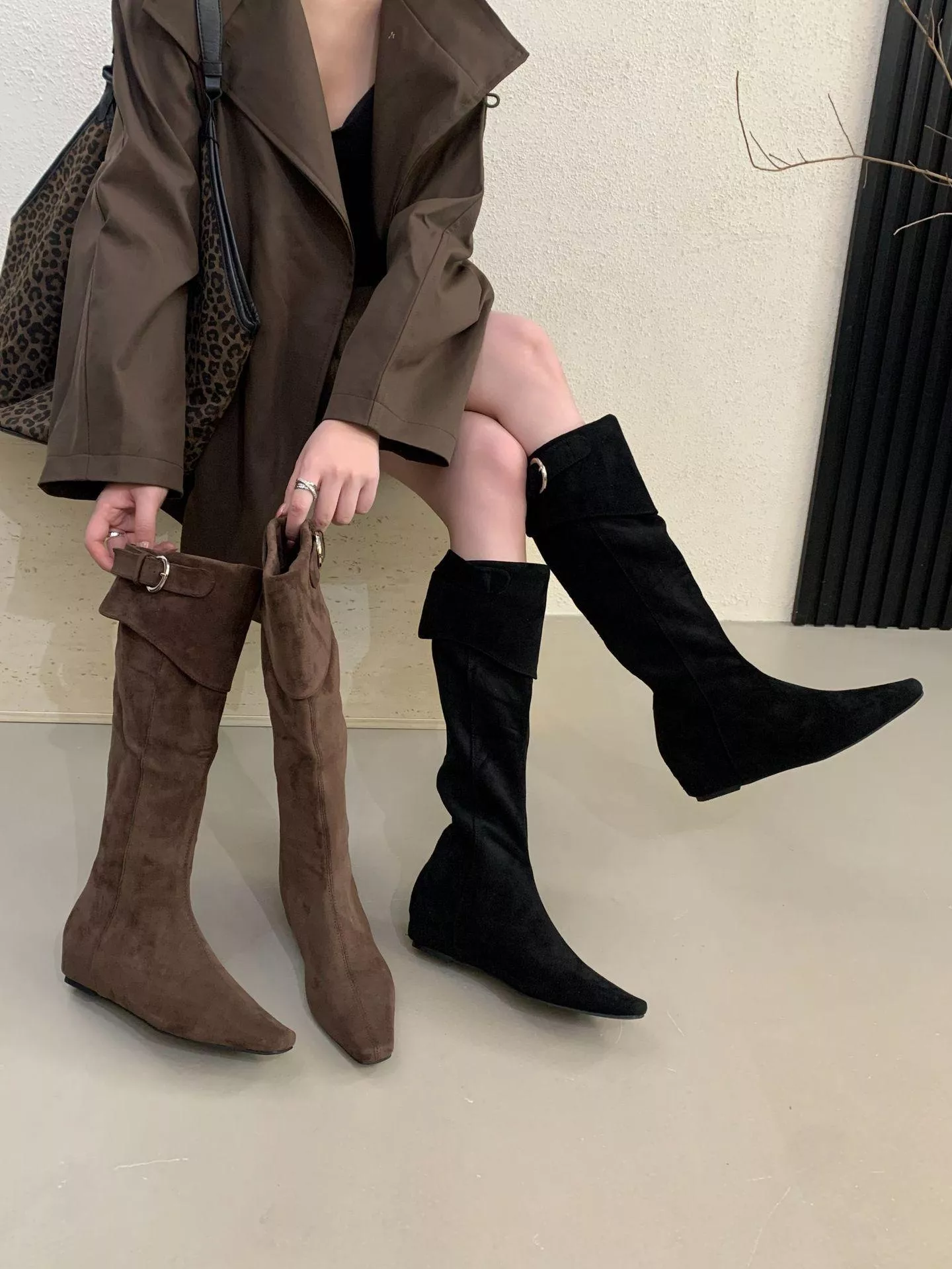 2025內增4cm方頭高筒瘦瘦靴M665