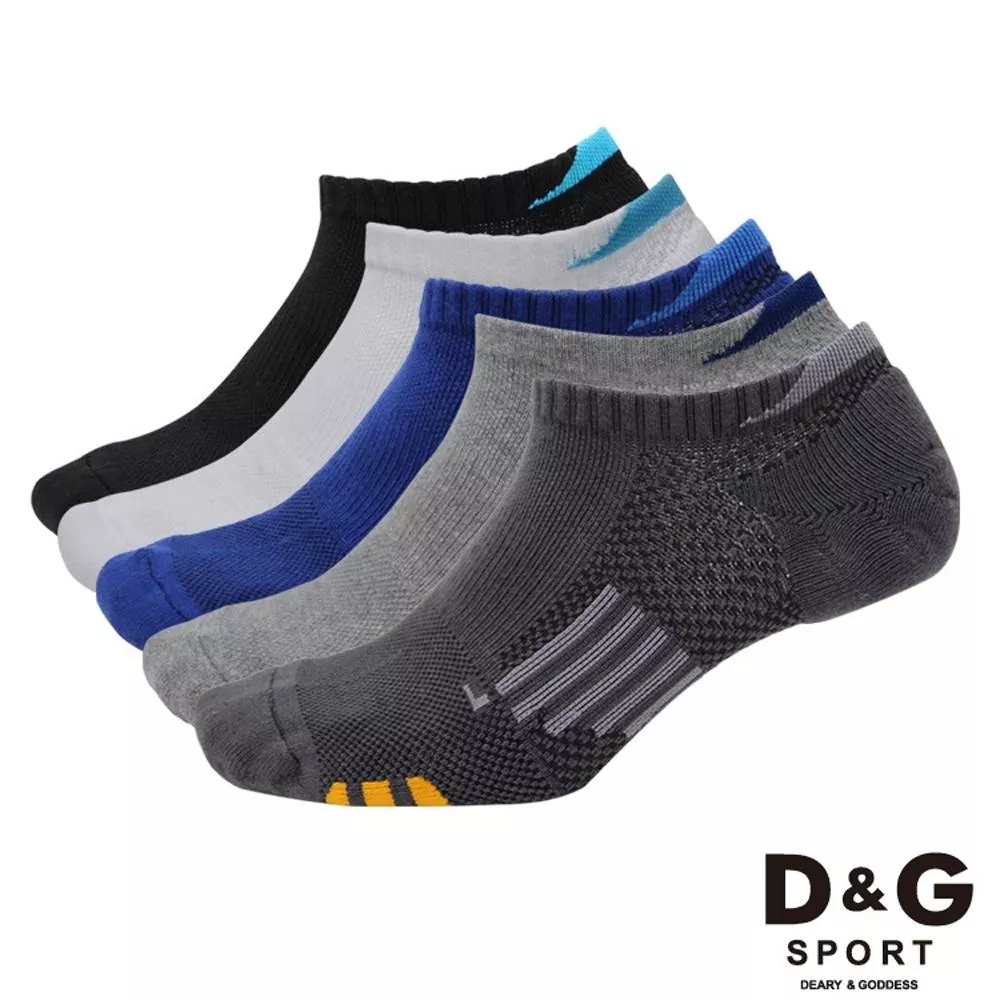 D&G透氣避震足弓男襪 25-28cm