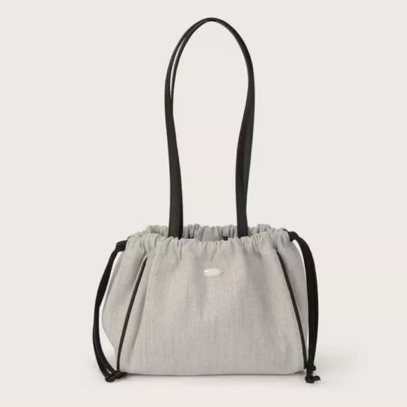 正韓素雅束口兩用肩背包