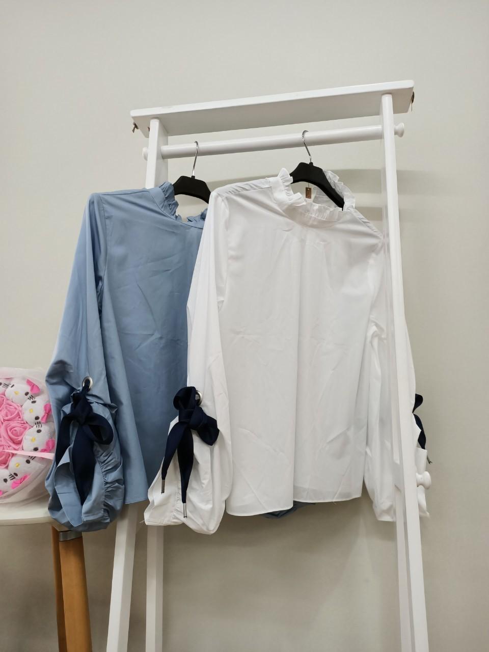 蓬蓬蝴蝶結袖上衣(價格詢問請加賴ID:073106108一對一客服)