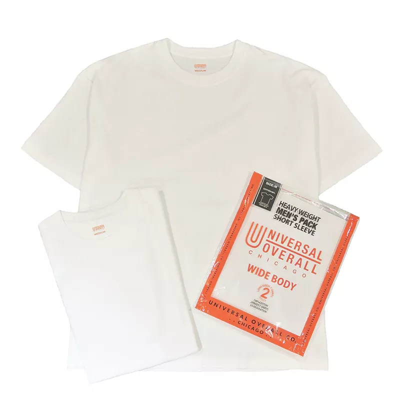 UNIVERSAL OVERALL｜2件組厚磅短袖T恤【UVOP-002B】
