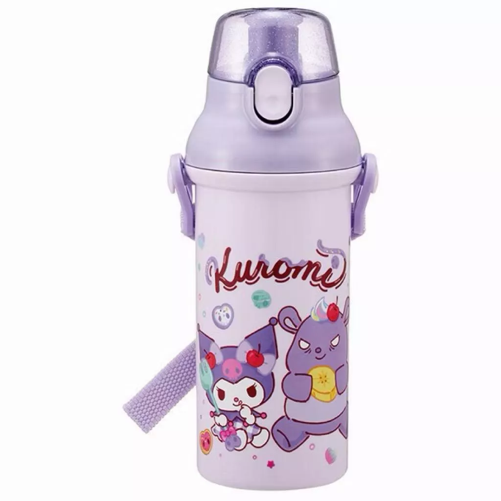 💜【日光現貨】Sanrio 酷洛米 Fancy Snacks Sweets 直飲式水壺（附背帶）
