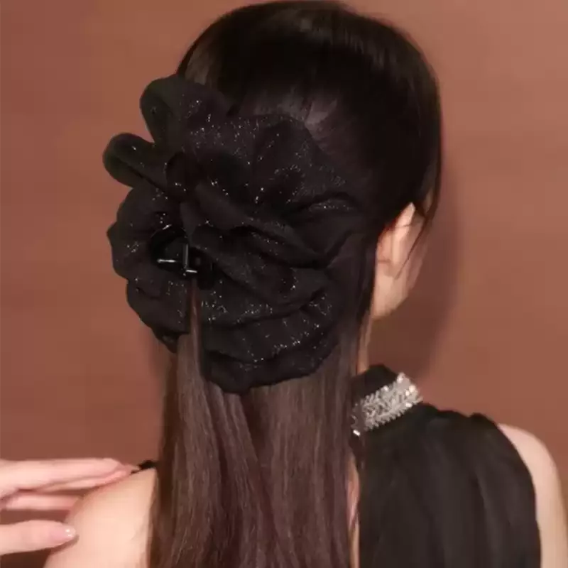 Jepit Rambut Glitter 亮片鯊魚夾