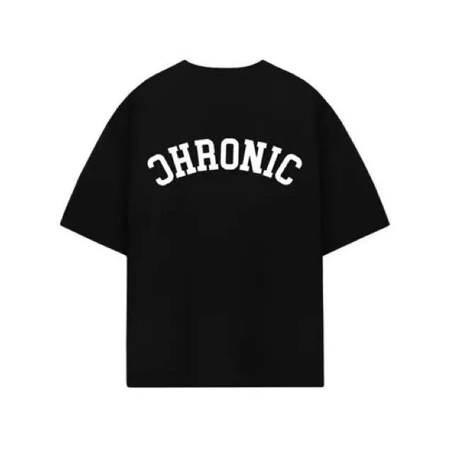 CHRONIC COLLEGE LOGO TEE BLACK / T-62