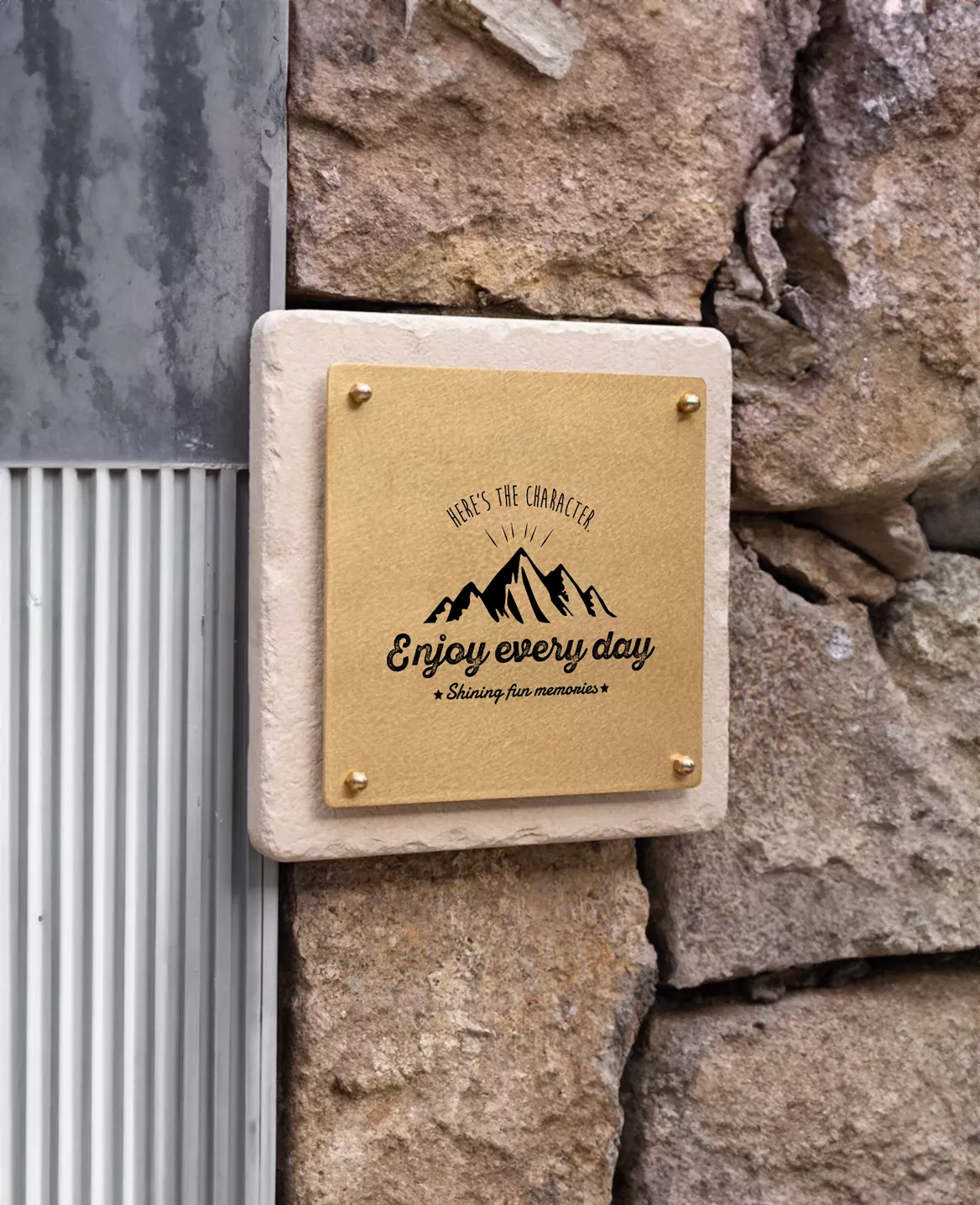 客製化 | 天然黃銅掛牆