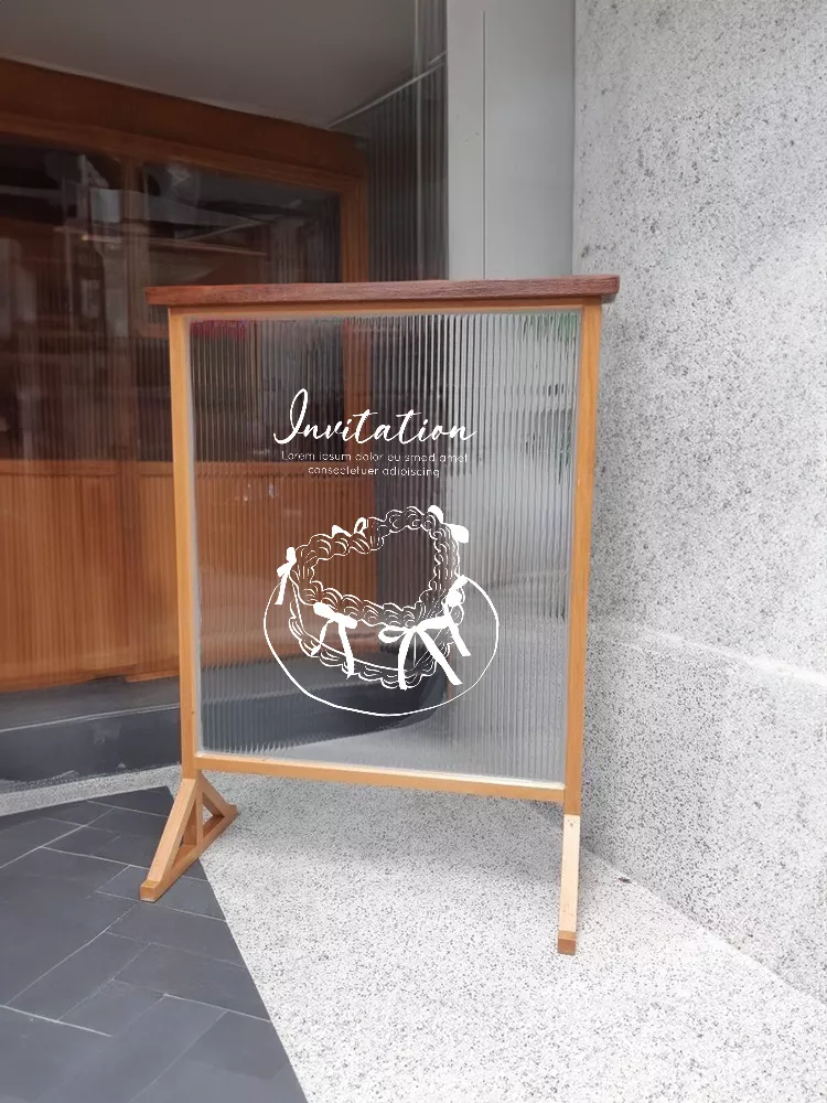 客製化 | 簡約木紋招牌
