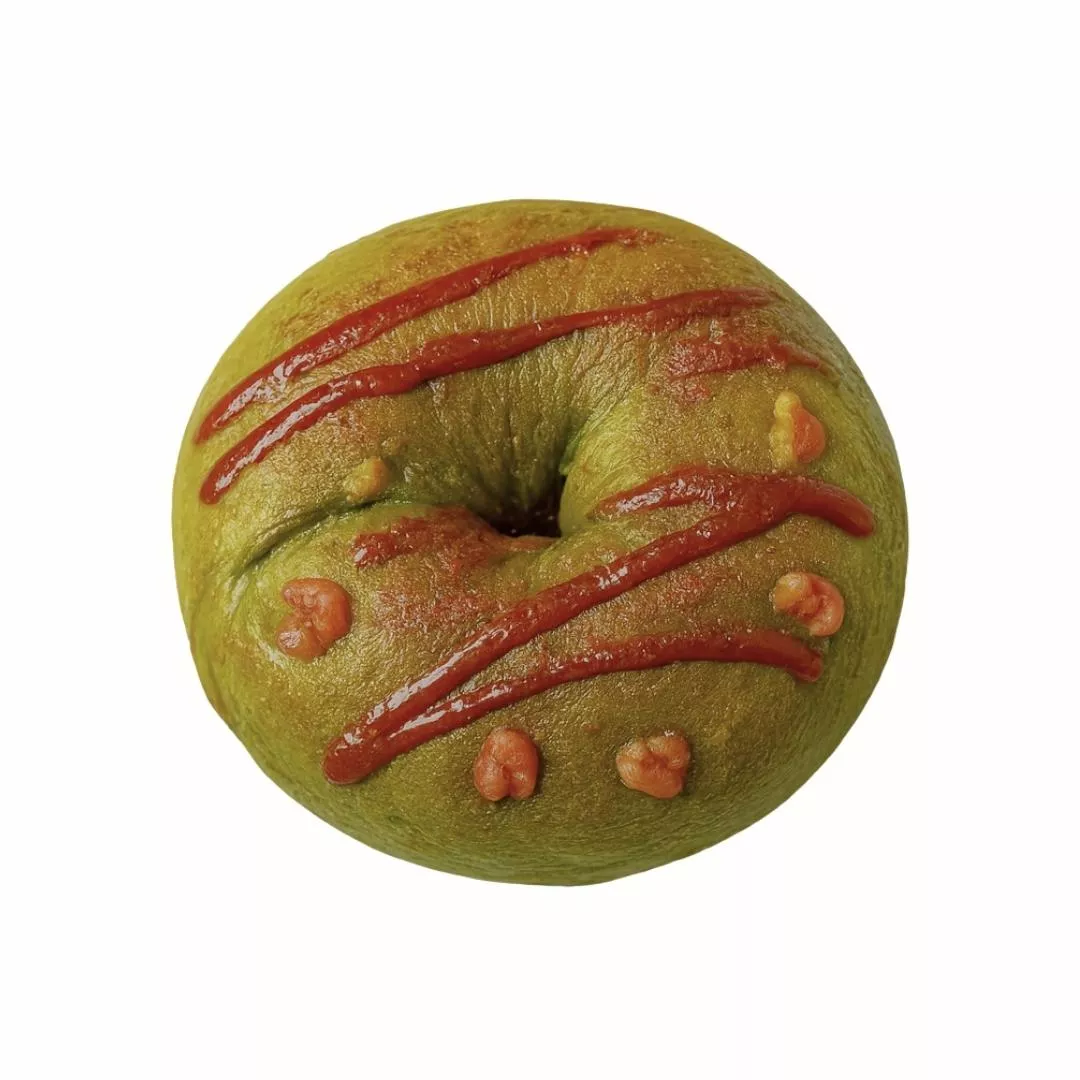 抹茶肉桂糖熊(抹茶核桃米貝果X肉桂糖霜)