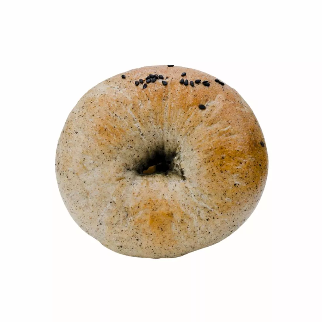 芝麻熊(黑芝麻米貝果)